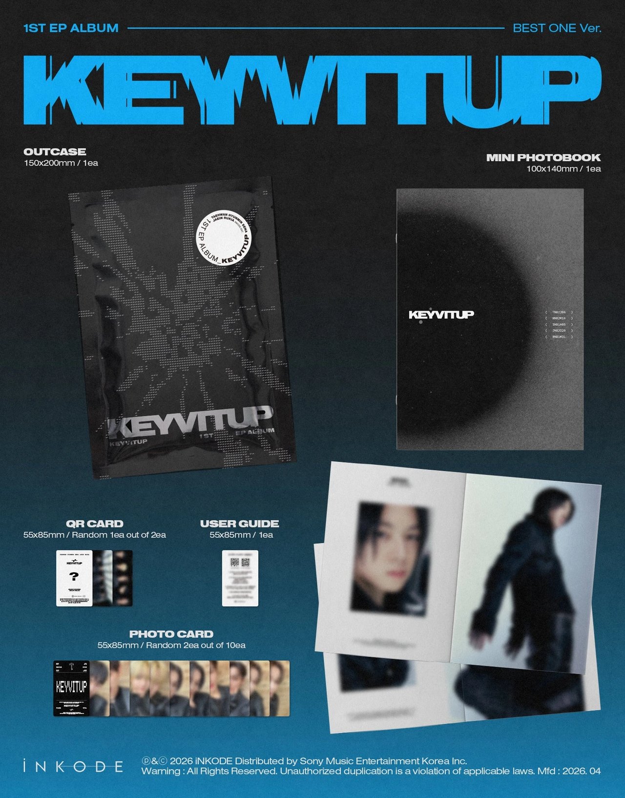 KEYVITUP - 1st EP Album [KEYVITUP] BEST ONE Ver. (Platform) — 2
