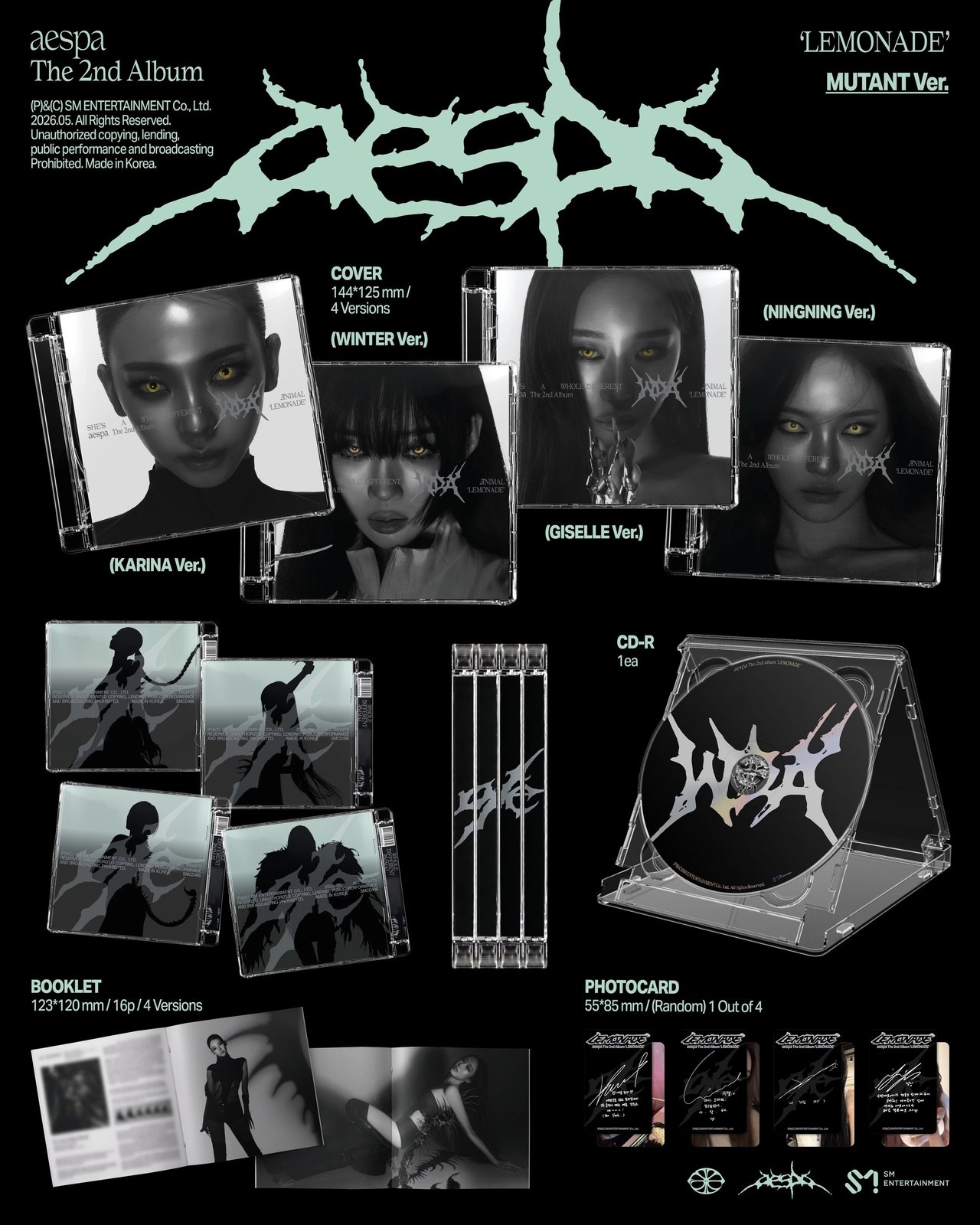 aespa - 2nd Album [LEMONADE] MUTANT Ver. — 2