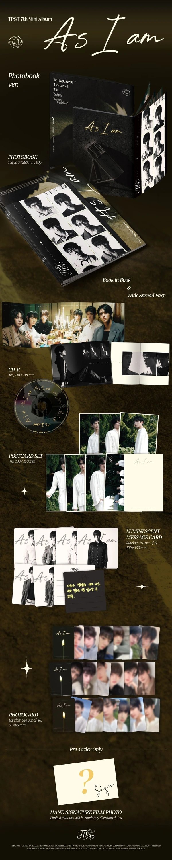 TEMPEST - 7th Mini Album [As I am] Photobook Ver. — 2