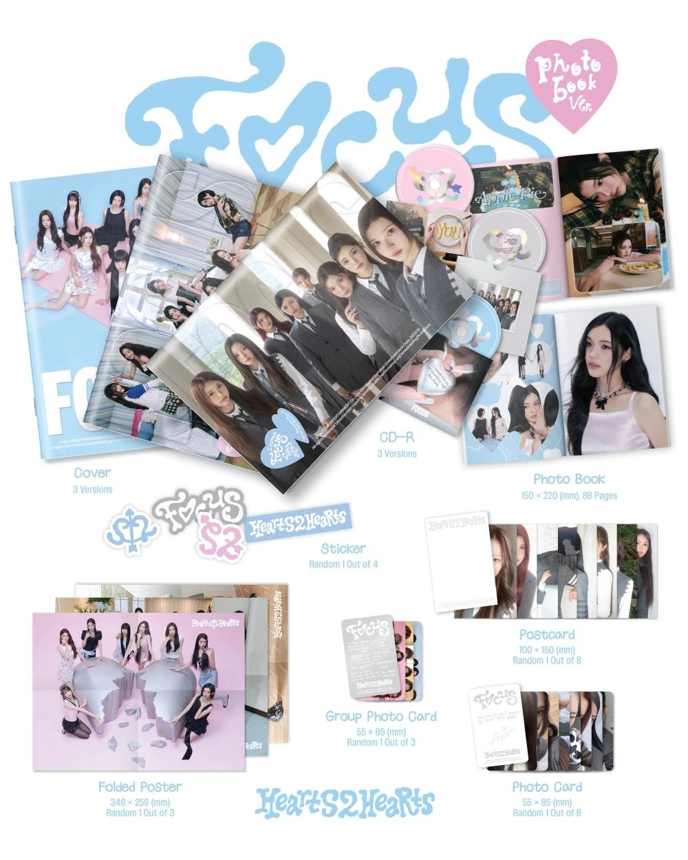 Hearts2Hearts - 1st Mini Album [FOCUS] Photobook Ver. — 2