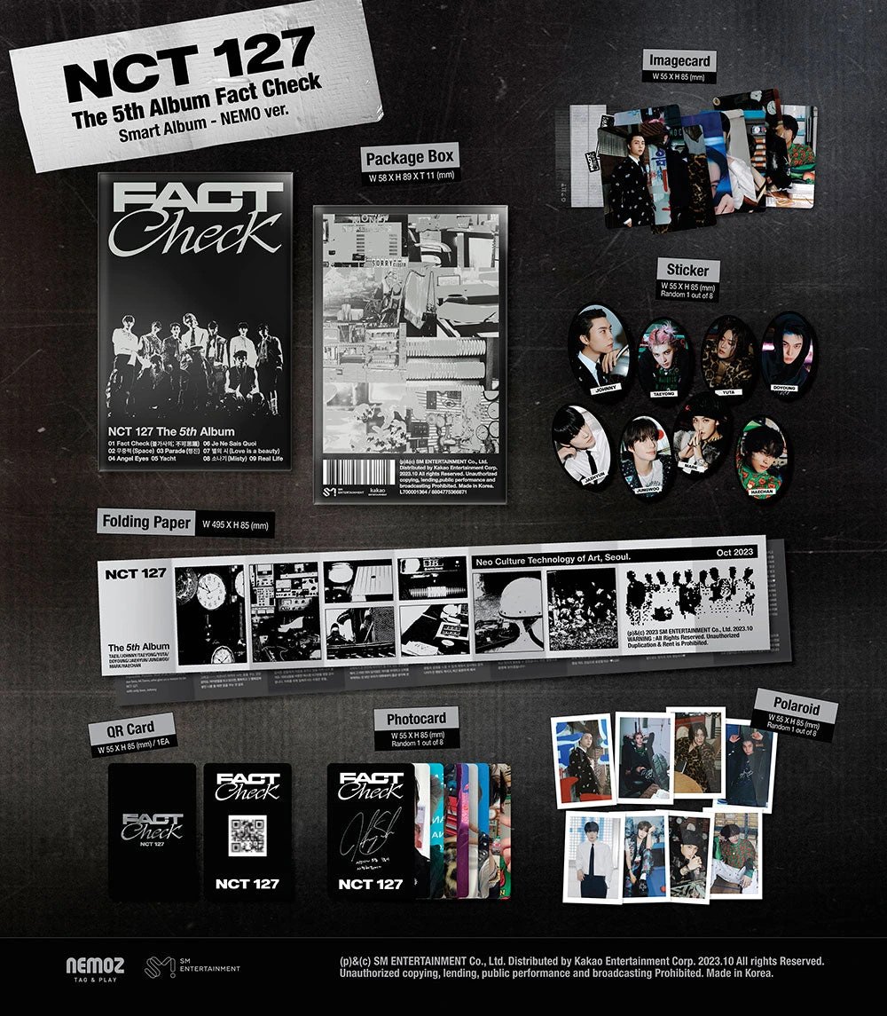NCT 127 - 5TH MINI ALBUM [FACT CHECK] SMART ALBUM (QR Ver.) — 2