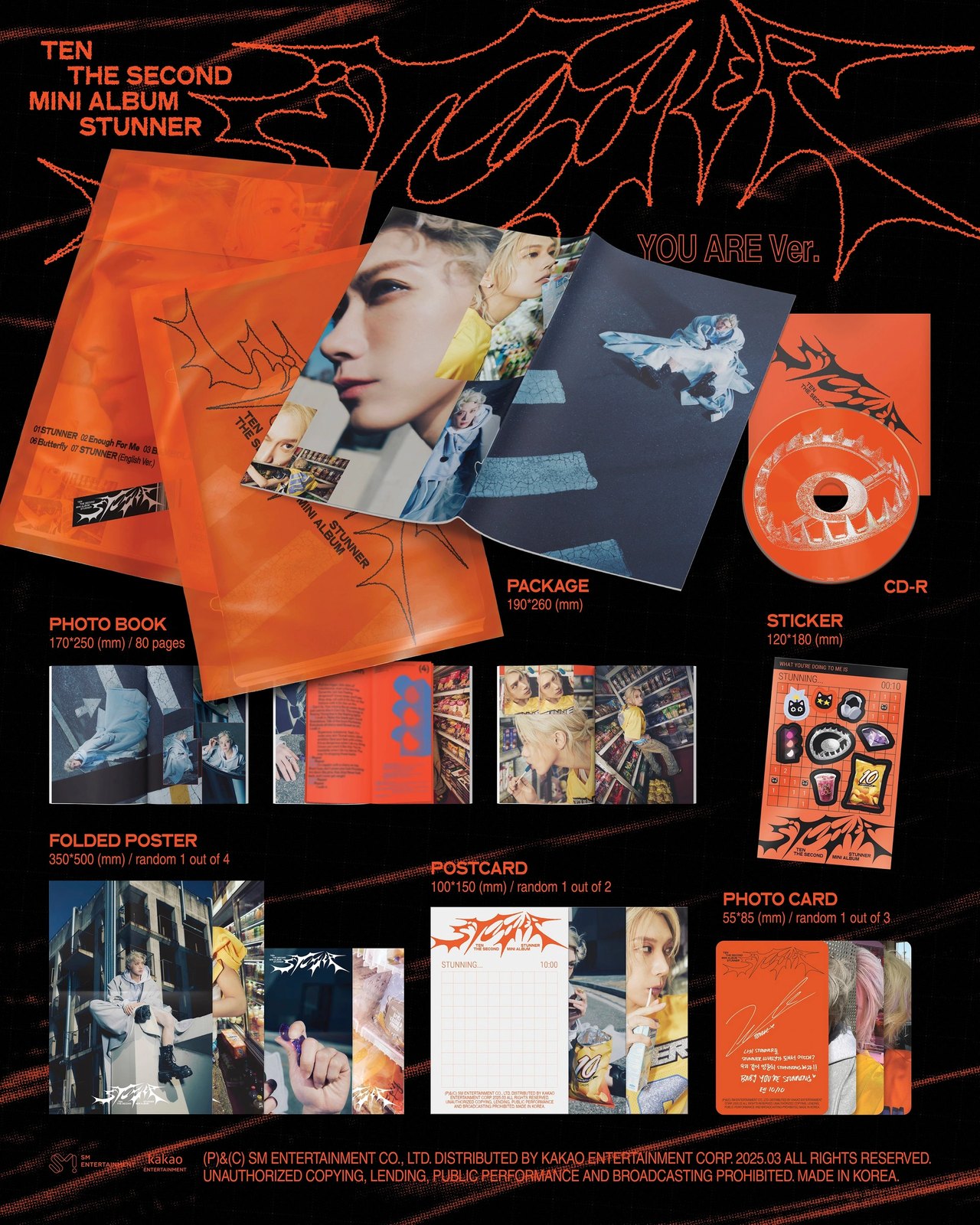 TEN - 2nd Mini Album [STUNNER] YOU ARE Ver. — 2