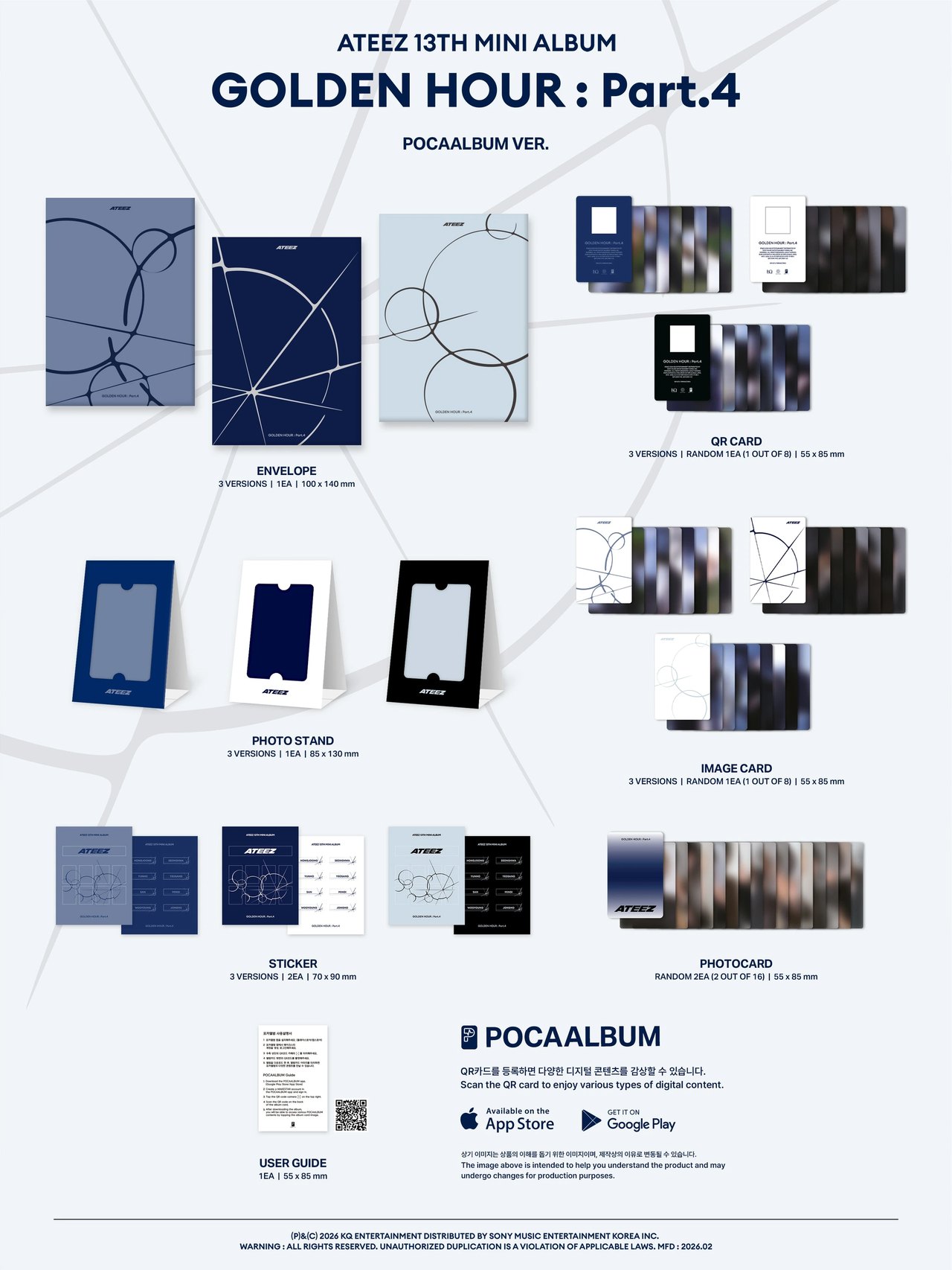ATEEZ - [GOLDEN HOUR : Part.4] POCAALBUM Ver. (A Ver.) — 2