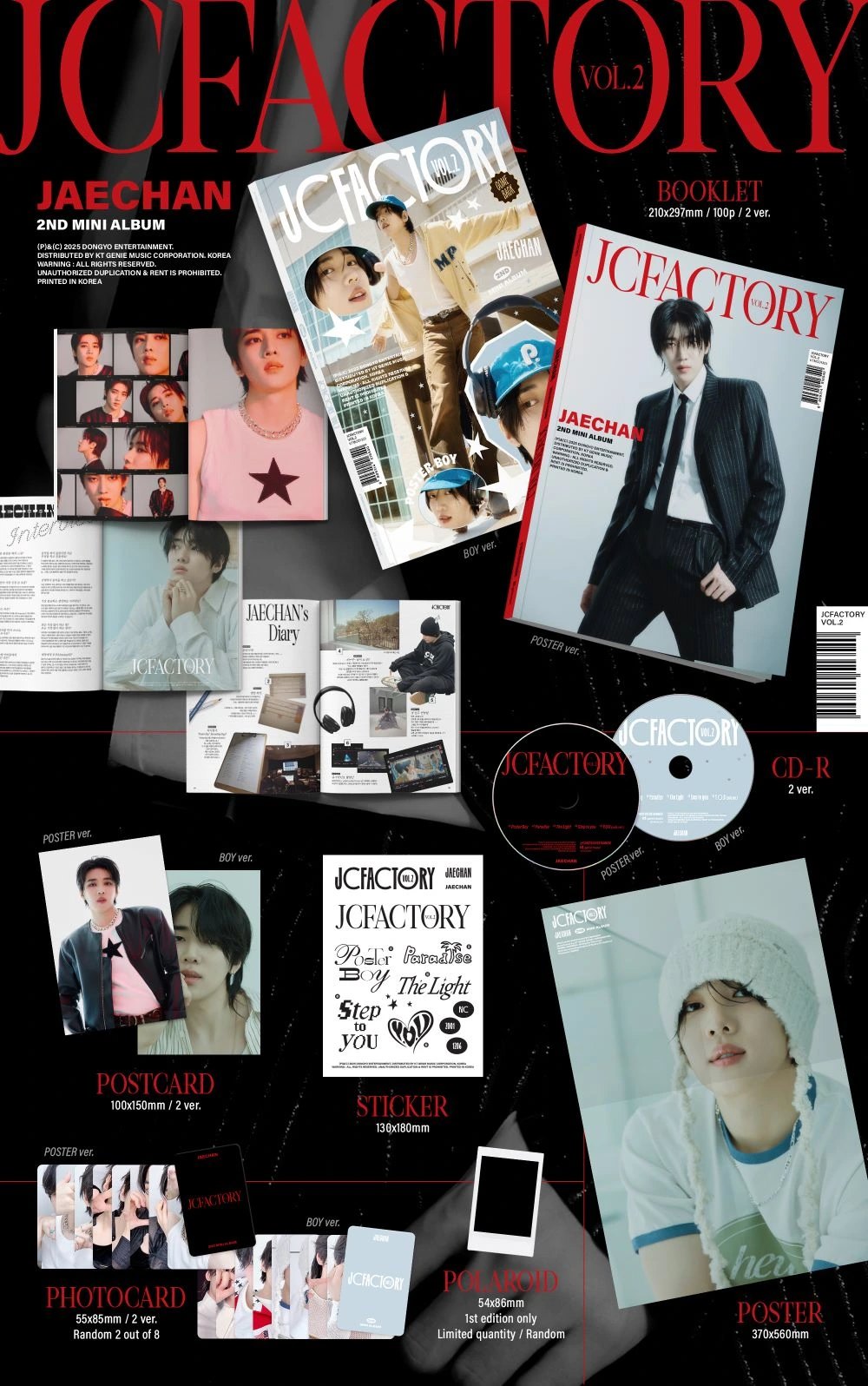 JAECHAN - 2nd Mini Album [JCFACTORY vol.2] Boy Ver. — 2