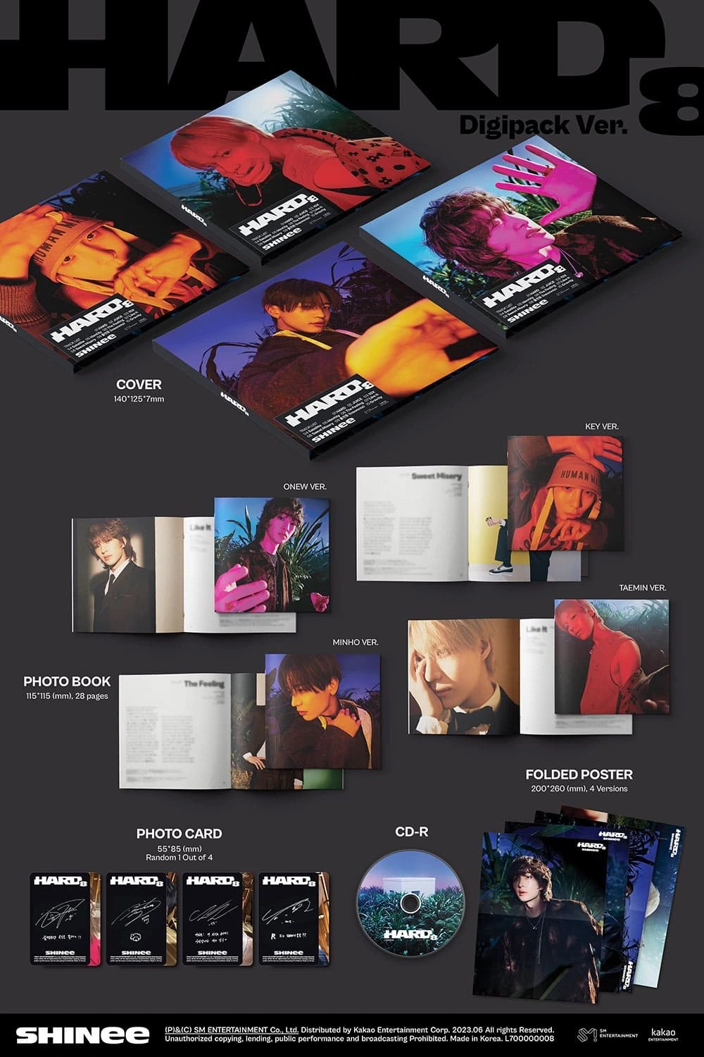 SHINee -8TH ALBUM [HARD] DIGIPACK Ver. | KPOP HOUSE