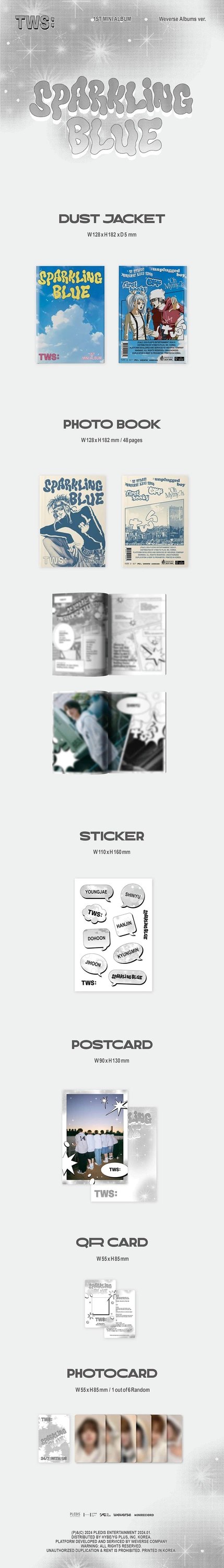 TWS - 1ST MINI ALBUM [Sparkling Blue] Weverse Albums ver. — 2