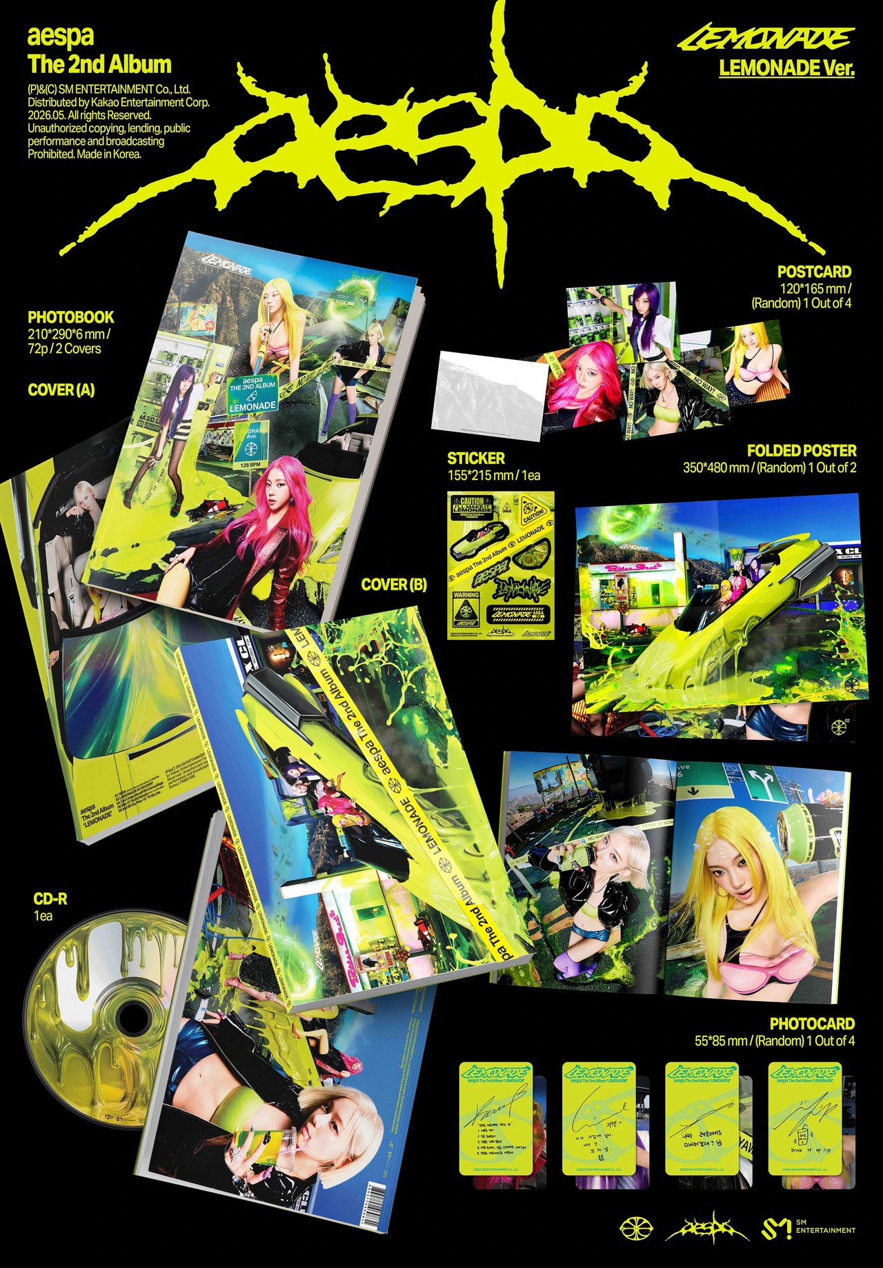 aespa - 2nd Album [LEMONADE] LEMONADE Ver. — 2