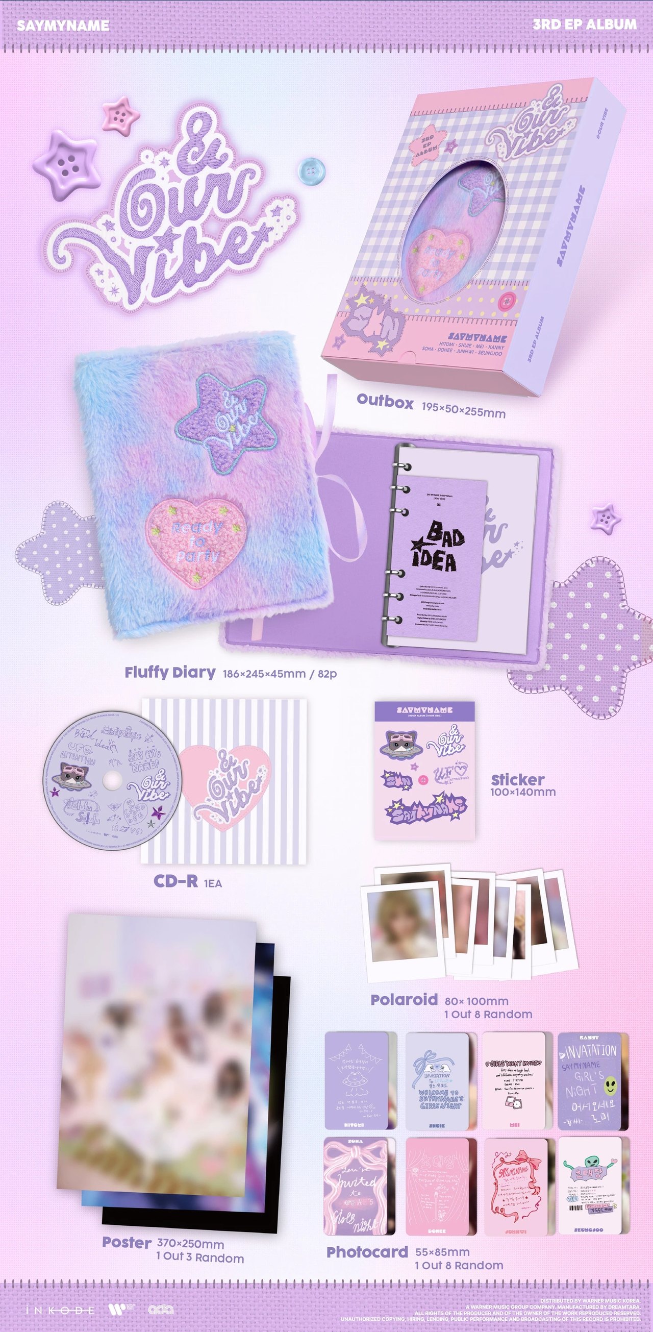 SAY MY NAME - 3rd EP Album [&Our Vibe] OUR VIBE Ver. — 2