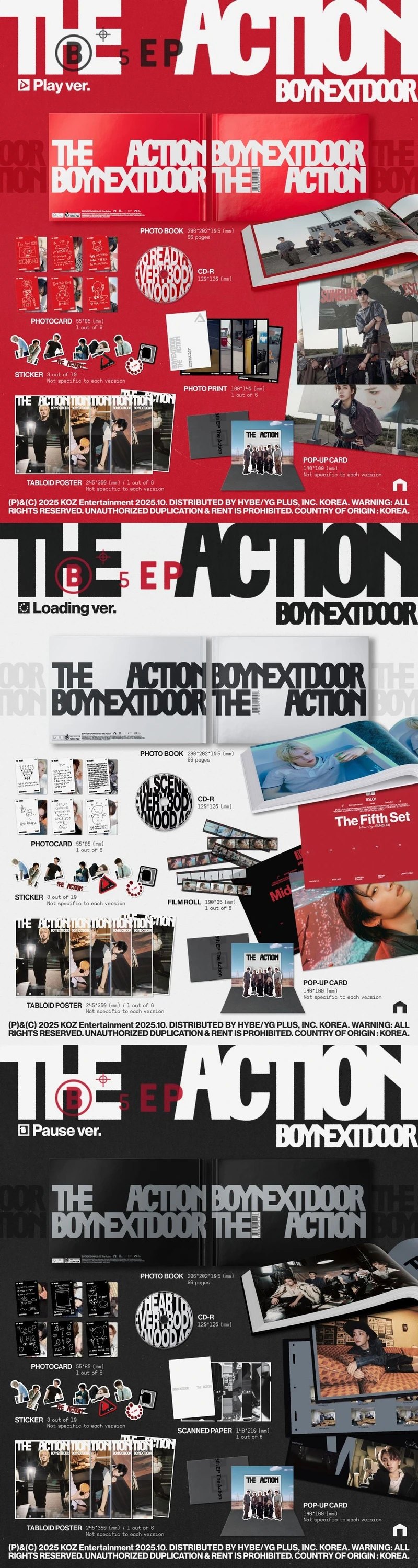 BOYNEXTDOOR - 5th EP [The Action] Standard Ver. — 2
