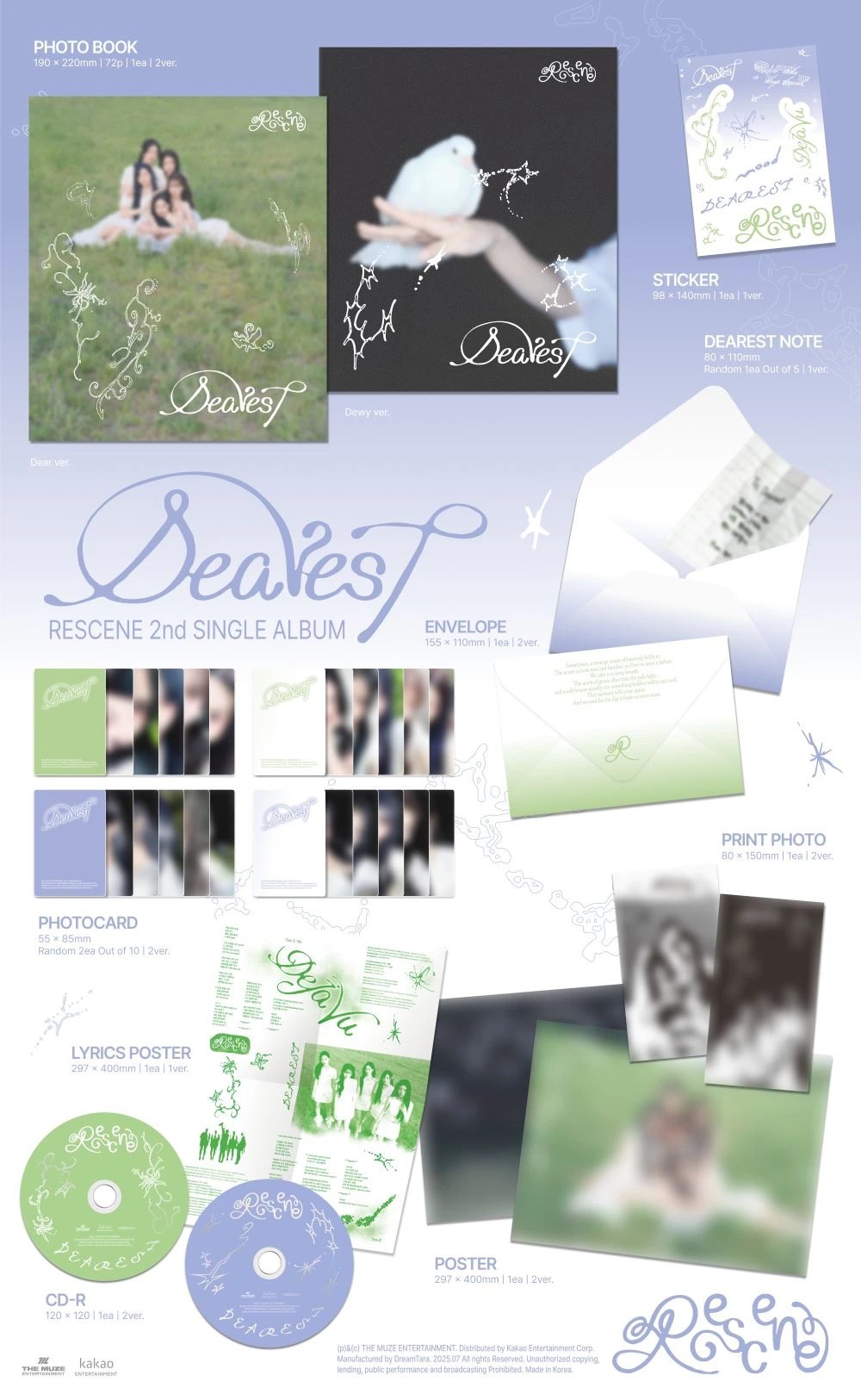 RESCENE - 2nd Single Album [Dearest] Standard Ver. — 2