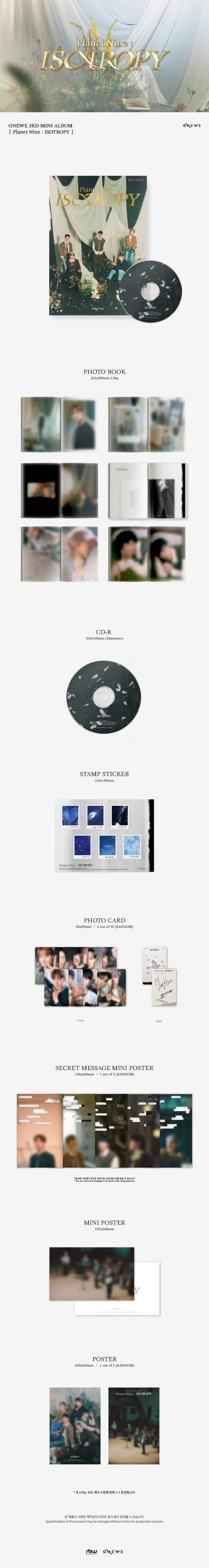 ONEWE - 3RD MINI ALBUM [Planet Nine : ISOTROPY] — 2