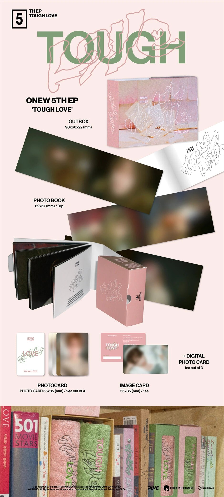 ONEW - 5th Mini Album [TOUGH LOVE] POCKET BOOK Ver. — 2