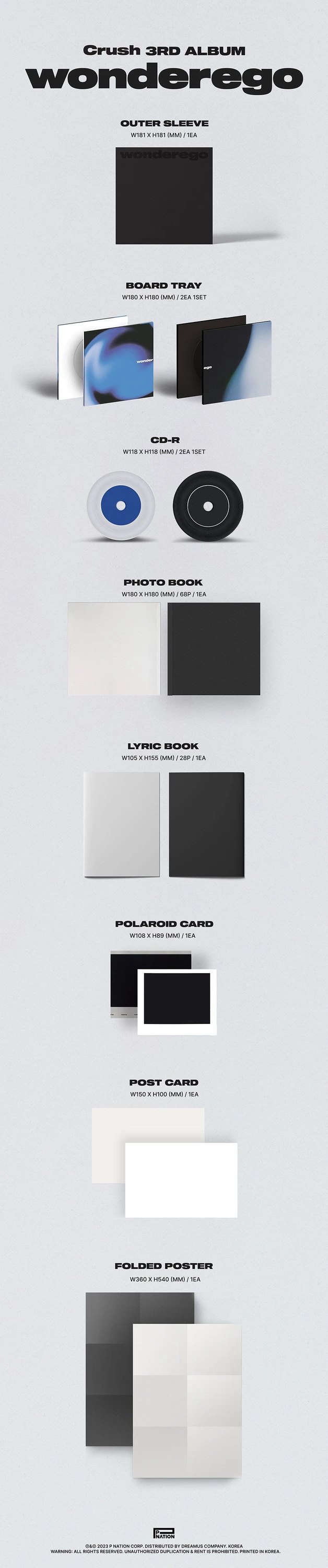 CRUSH - 3RD ALBUM [WONDEREGO] — 2