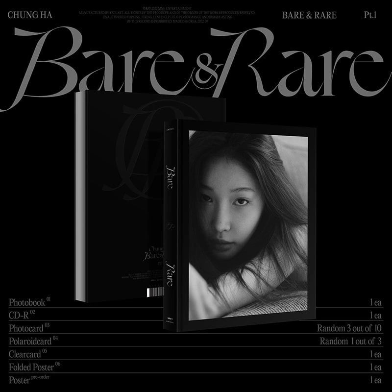 CHUNG HA - BARE&RARE Pt.1 [2ND STUDIO ALBUM] — 2