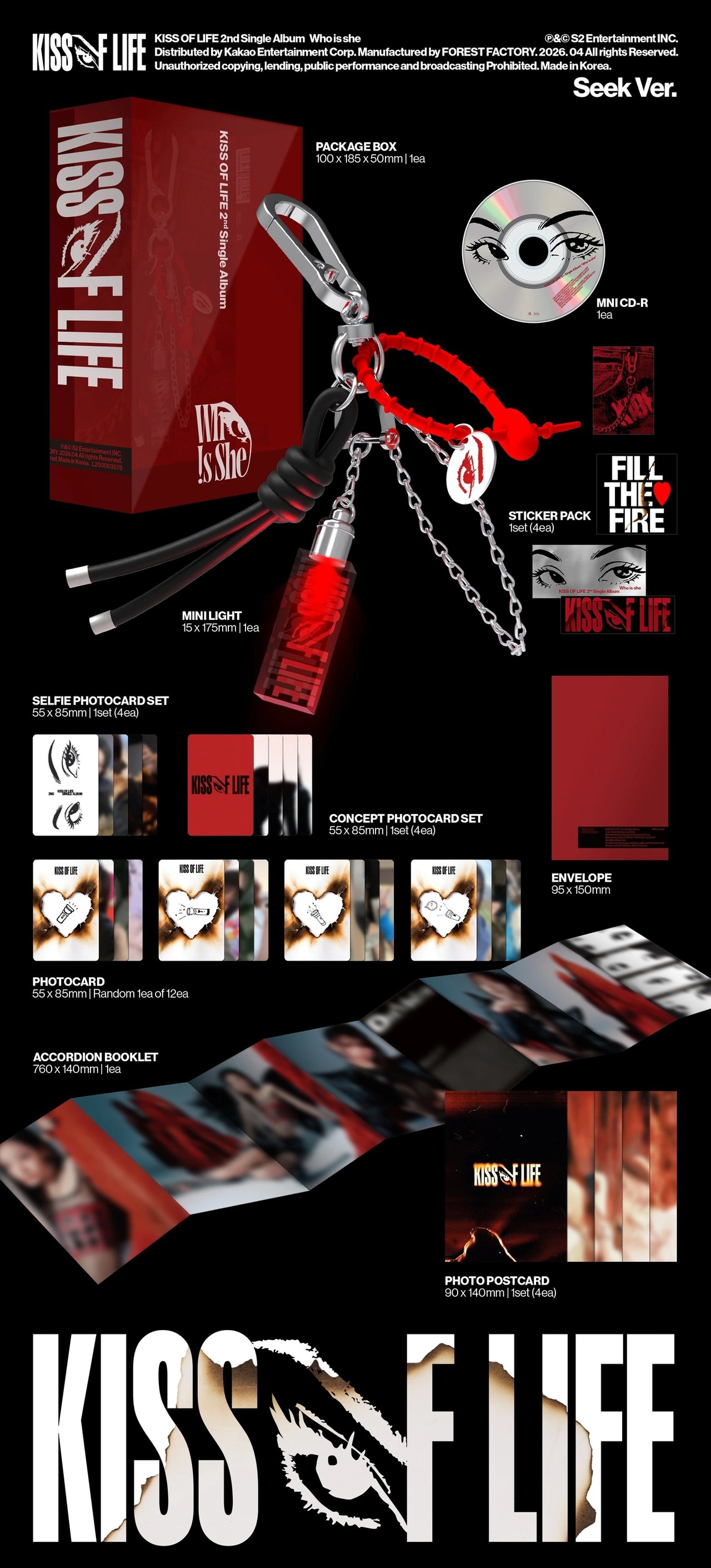 KISS OF LIFE - 2nd Single Album [Who is she] Seek Ver. — 2