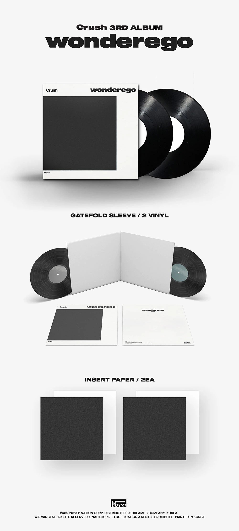 CRUSH - 3RD ALBUM [wonderego] LP — 2
