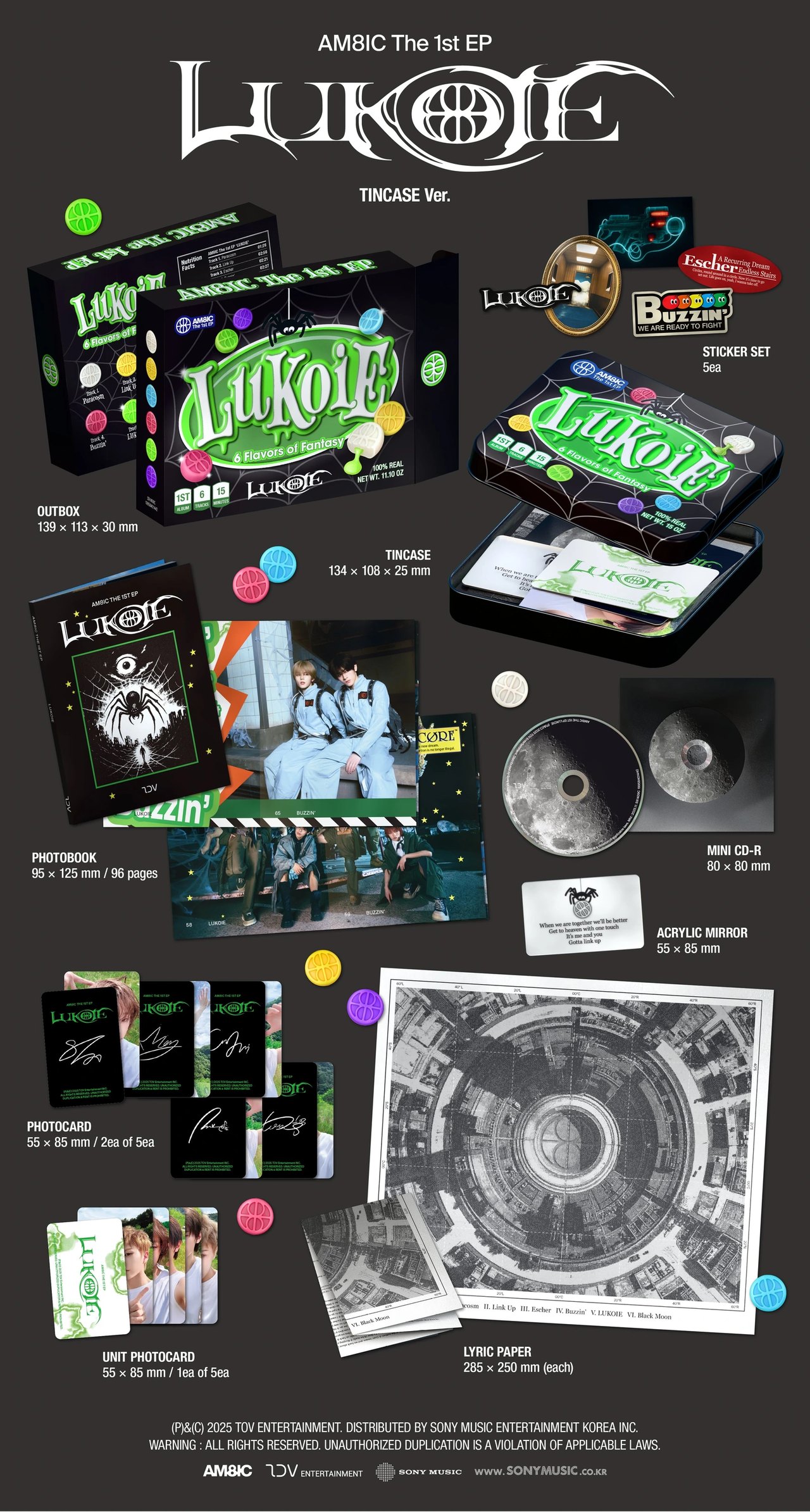AM8IC - 1st EP [LUKOIE] TINCASE Ver. — 2