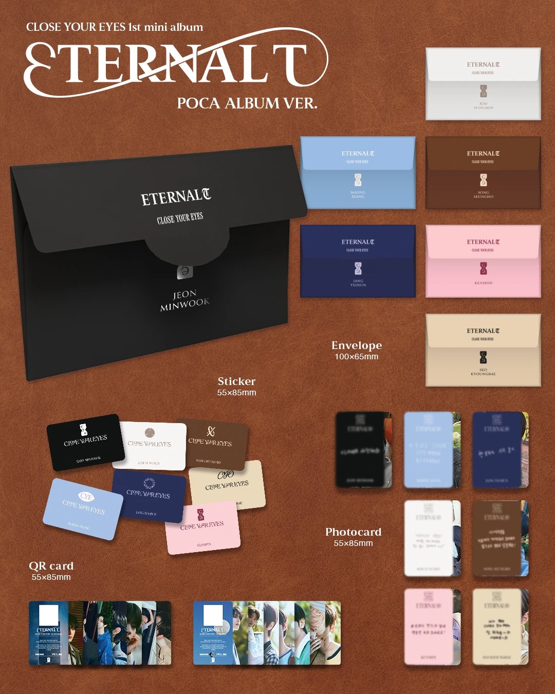 CLOSE YOUR EYES - 1st Mini Album [ETERNALT] POCA ALBUM Ver. — 2
