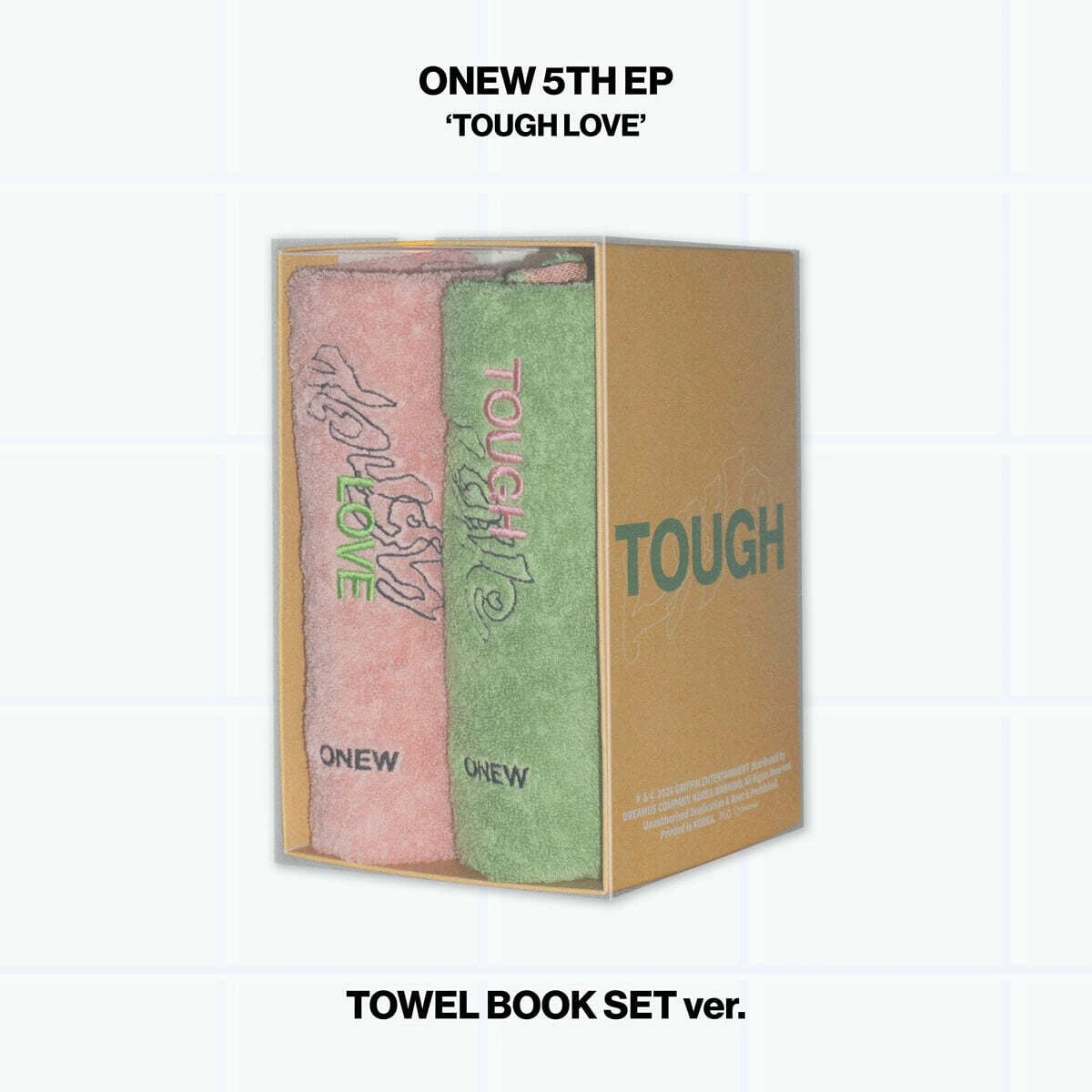 ONEW - 5th Mini Album [TOUGH LOVE] TOWEL BOOK SET Ver.