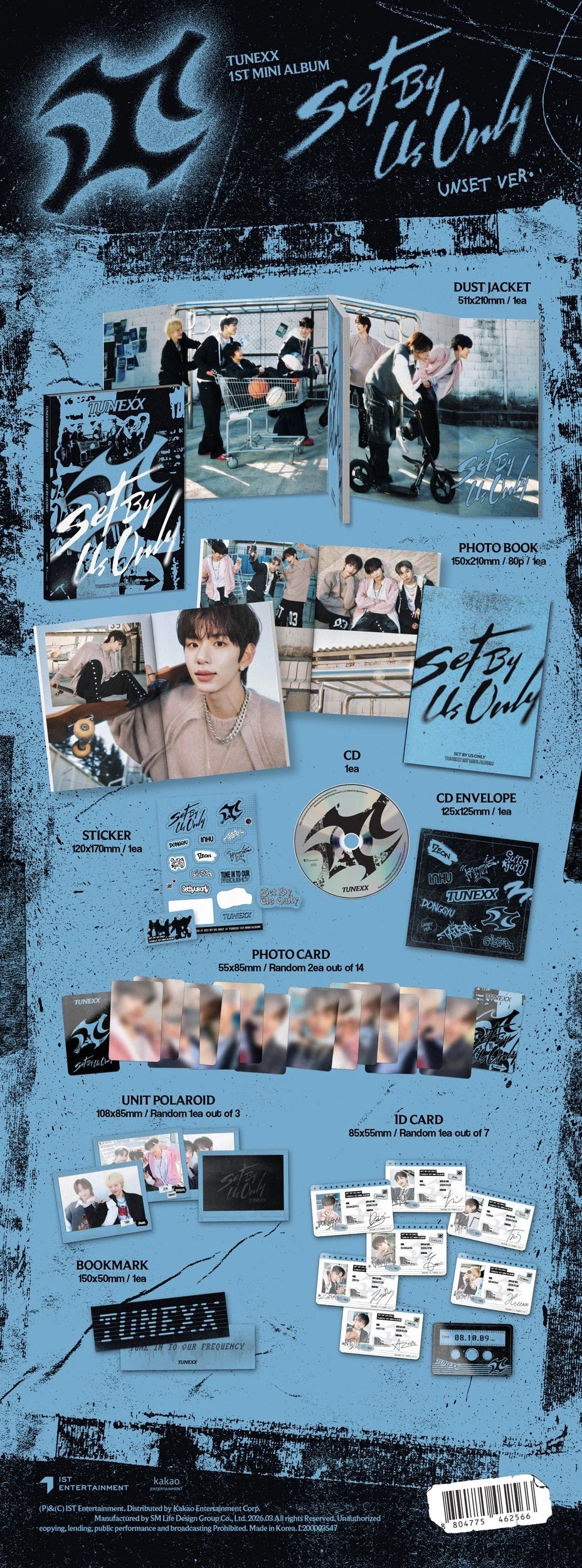TUNEXX - 1st Mini Album [SET BY US ONLY] UNSET Ver. — 2