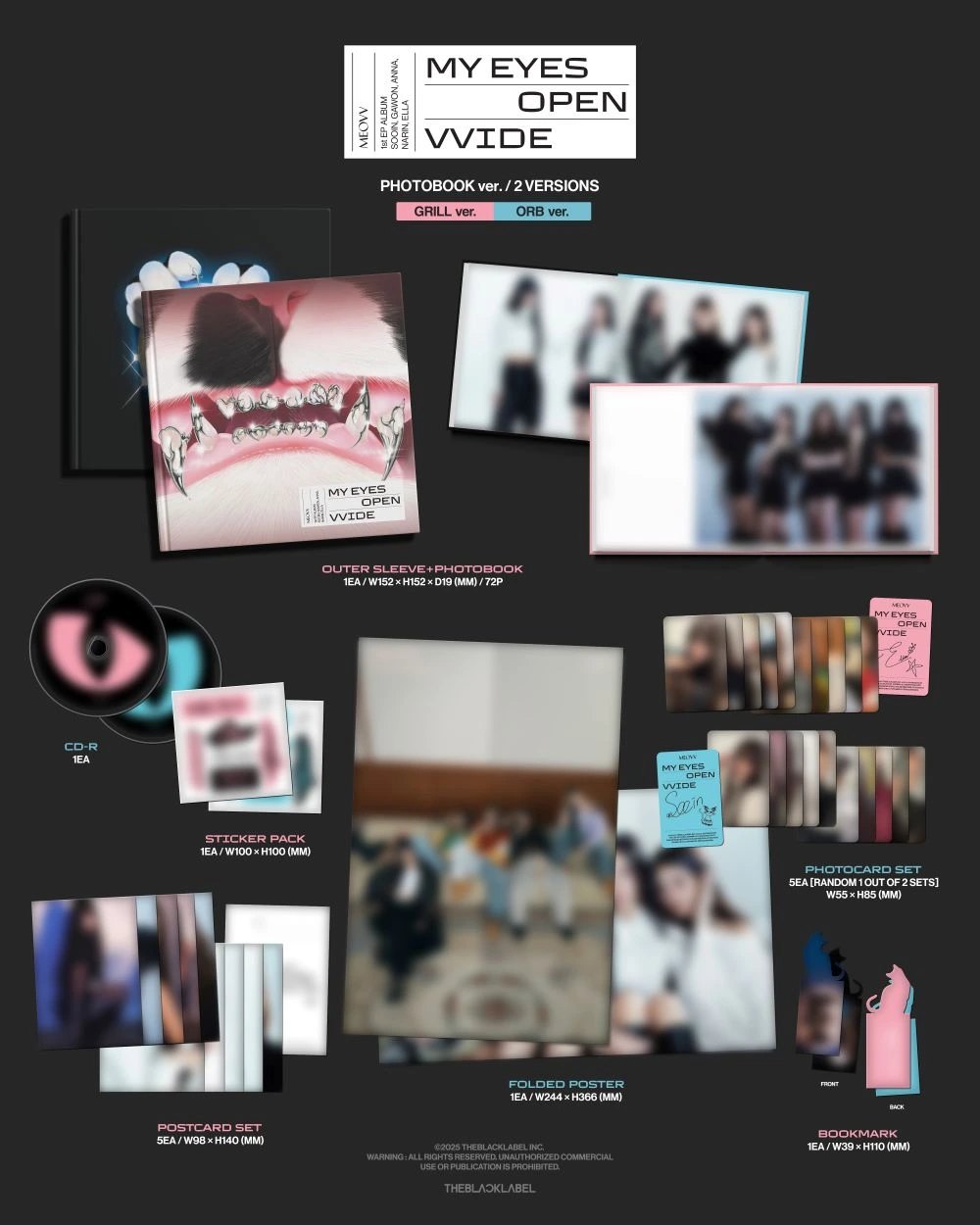 MEOVV - 1st EP Album [MY EYES OPEN VVIDE] PHOTOBOOK Ver. — 2