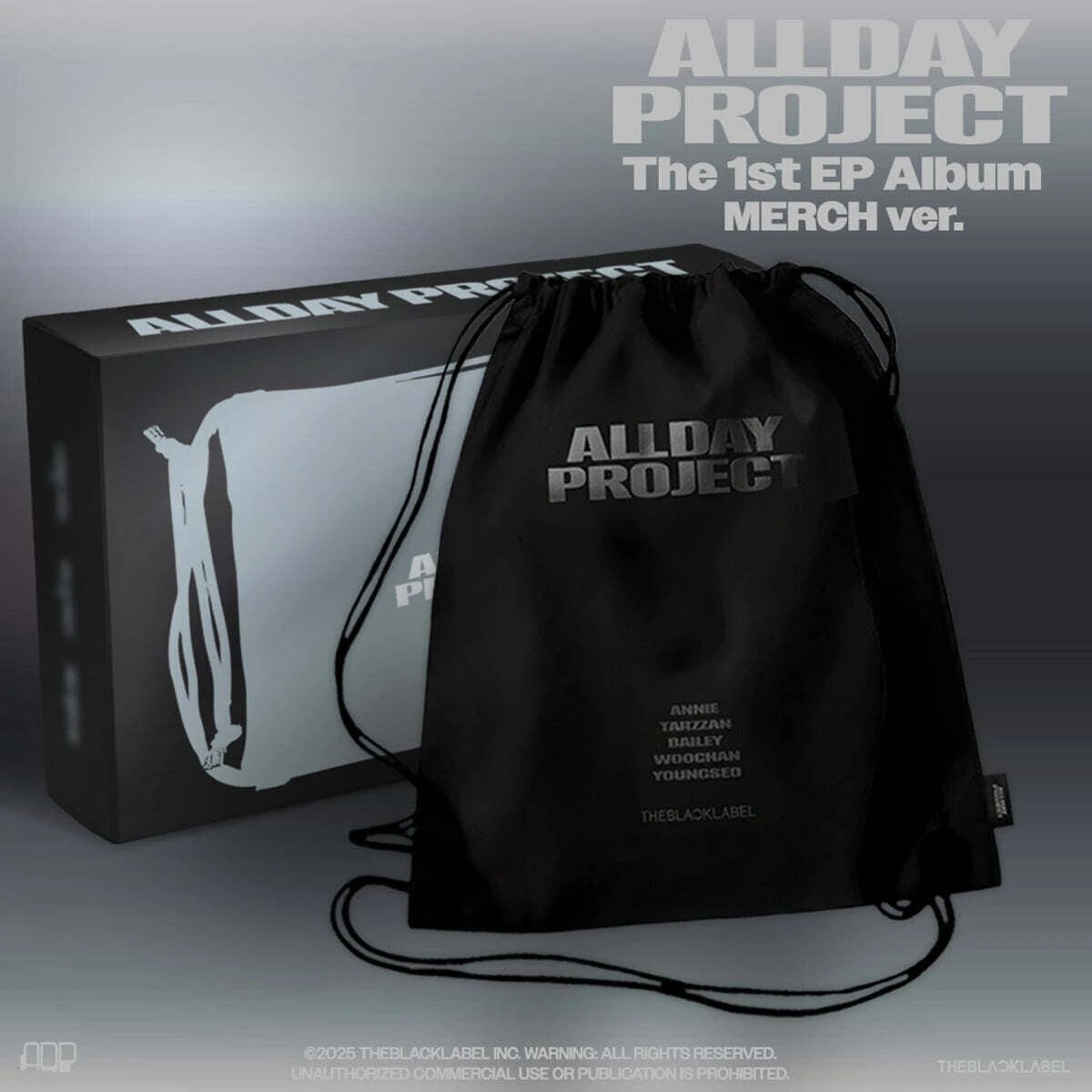 ALLDAY PROJECT - 1st EP Album [ALLDAY PROJECT] MERCH Ver. (SUEDE DRAWSTRING BAG Ver.)