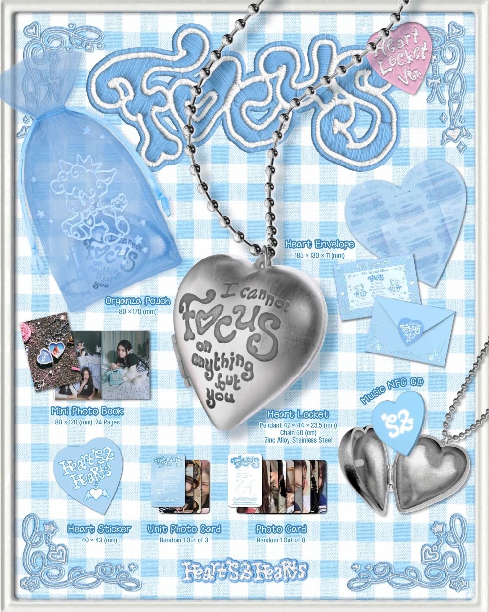 Hearts2Hearts - 1st Mini Album [FOCUS] Heart Locket Ver. (Smart Album) — 2