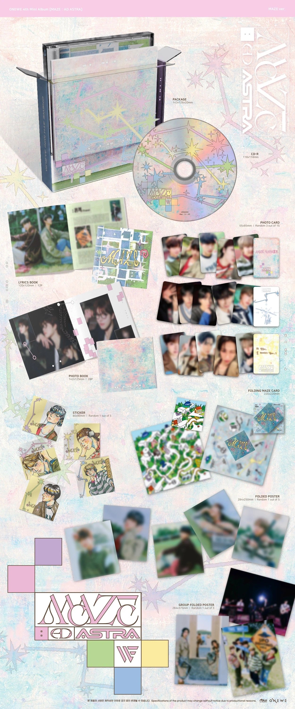 ONEWE - 4th Mini Album [MAZE : AD ASTRA] MAZE Ver. — 2