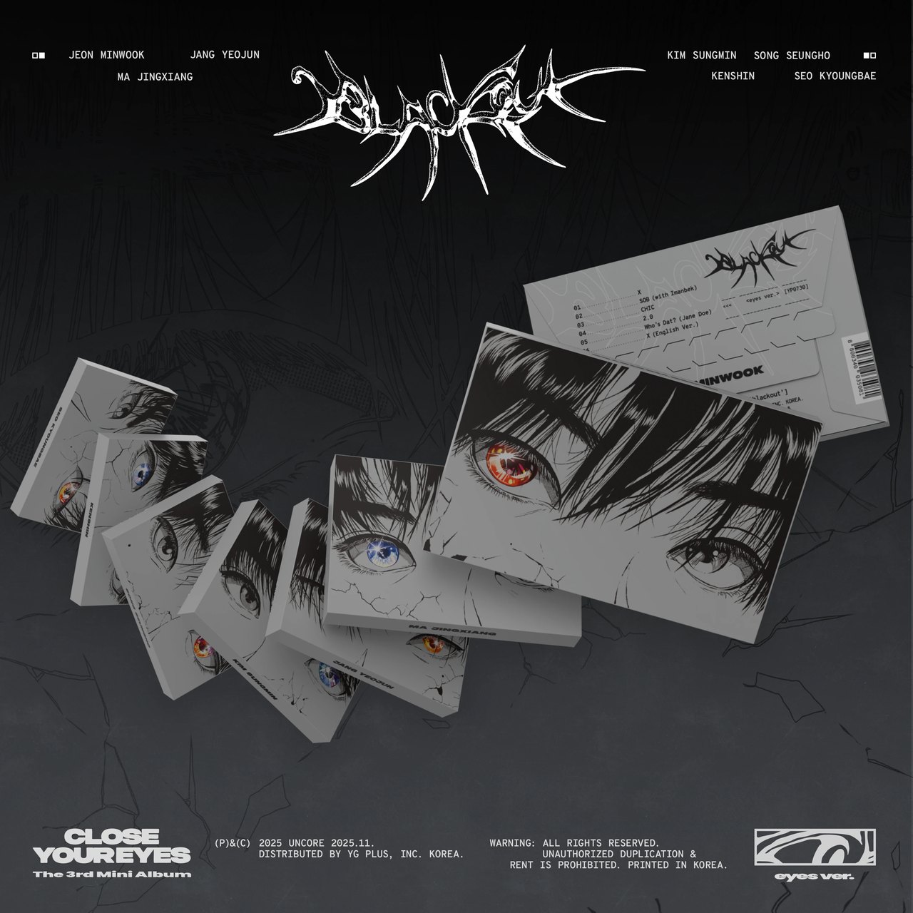 CLOSE YOUR EYES - 3rd Mini Album [blackout] eyes Ver.