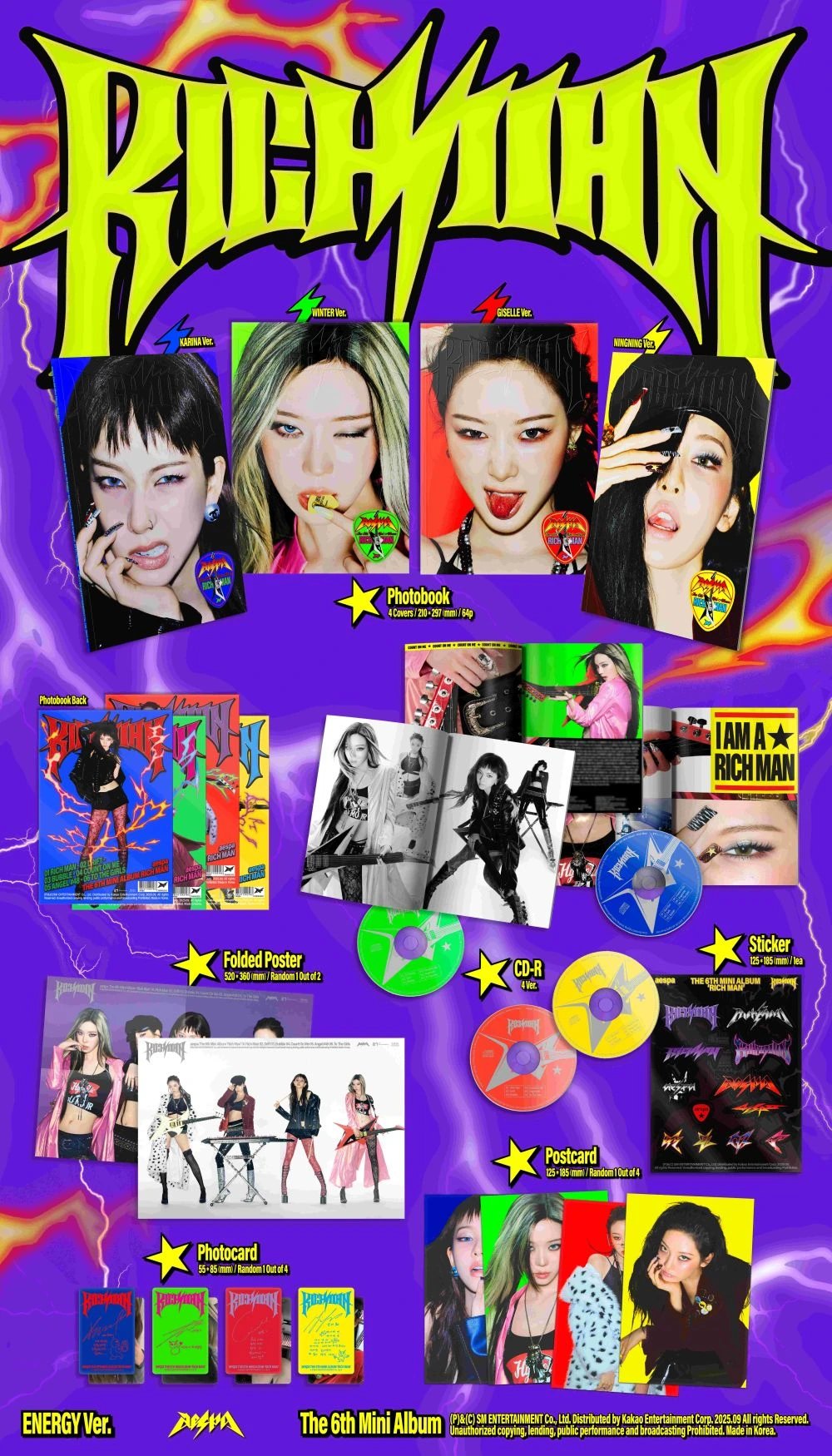 aespa - 6th Mini Album [Rich Man] ENERGY Ver. — 2