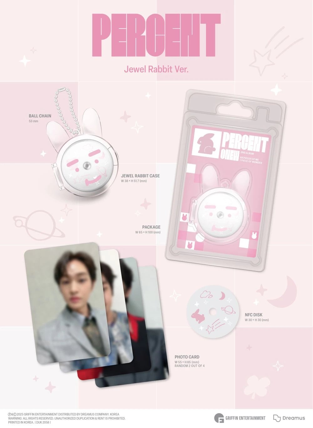 ONEW - 2nd Album [PERCENT] Jewel Rabbit Ver. — 2