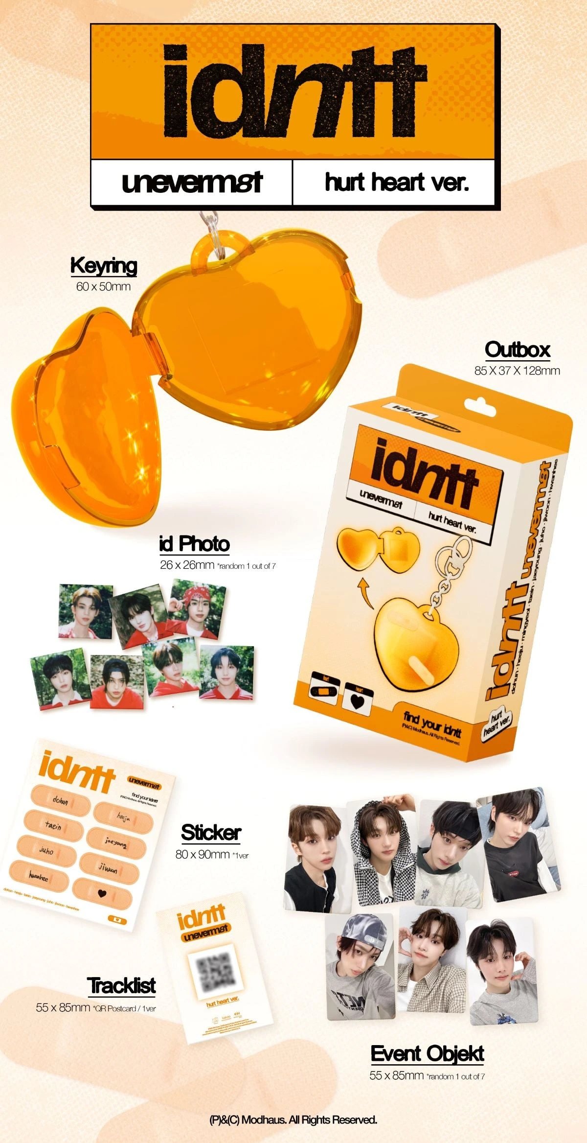 idntt - Mini Album [<unevermet>] hurt heart Ver. — 2