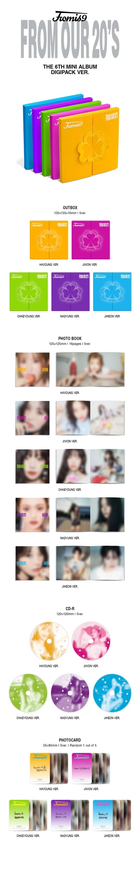 fromis_9 - 6th Mini Album [From Our 20's] Digipack Ver. — 2