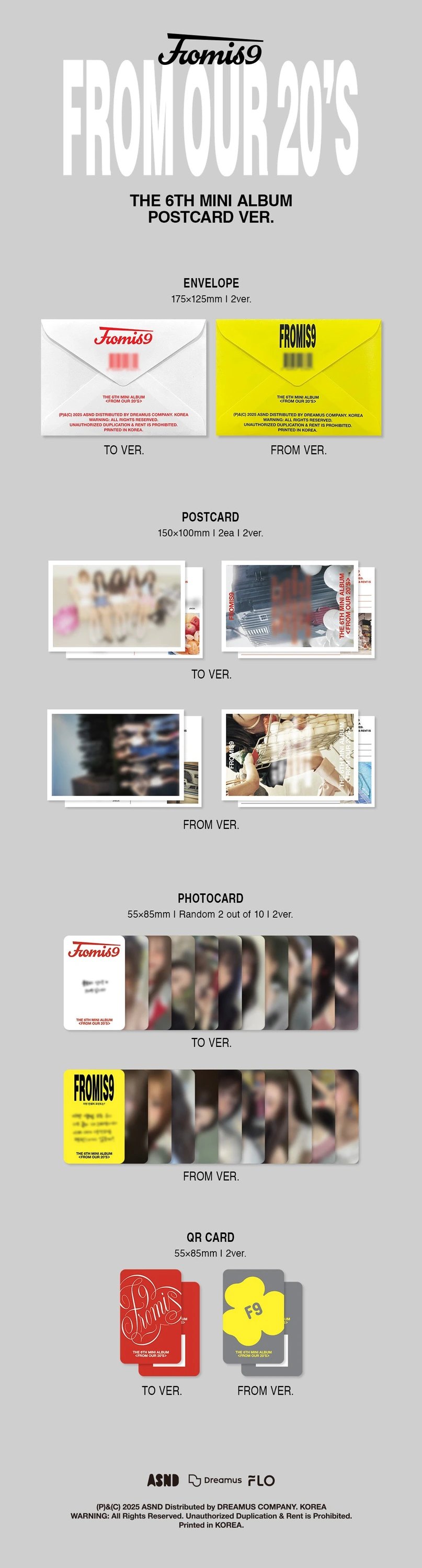 fromis_9 - 6th Mini Album [From Our 20's] Postcard Ver. — 2