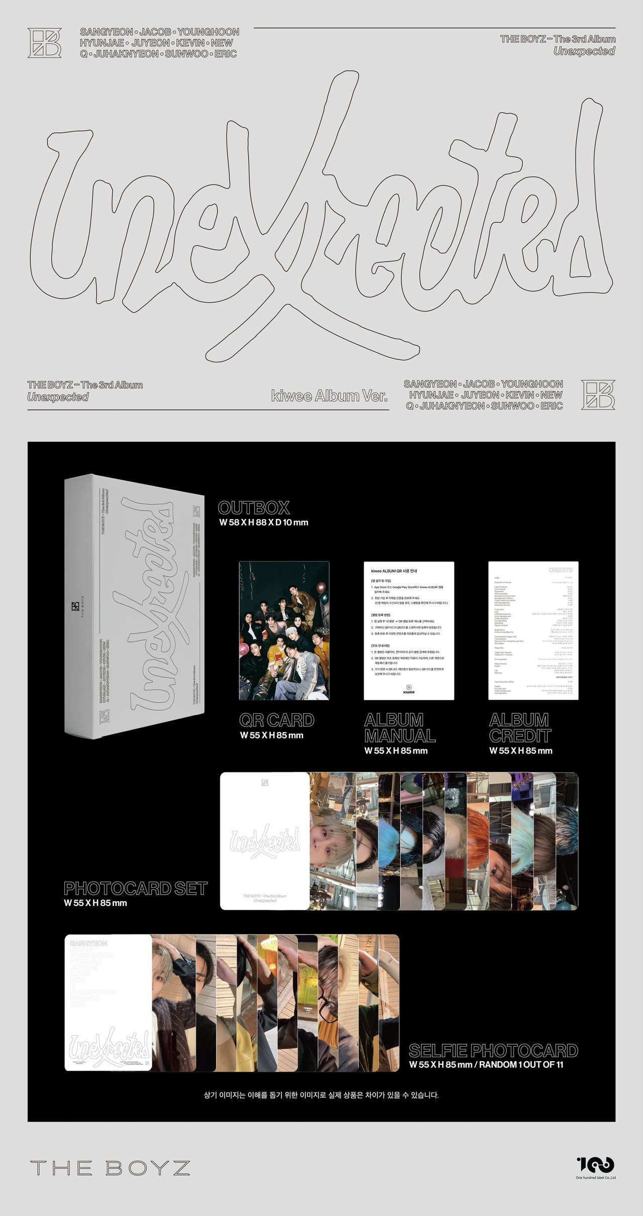 THE BOYZ - 3rd Album [Unexpected] kiwee Album Ver. — 2