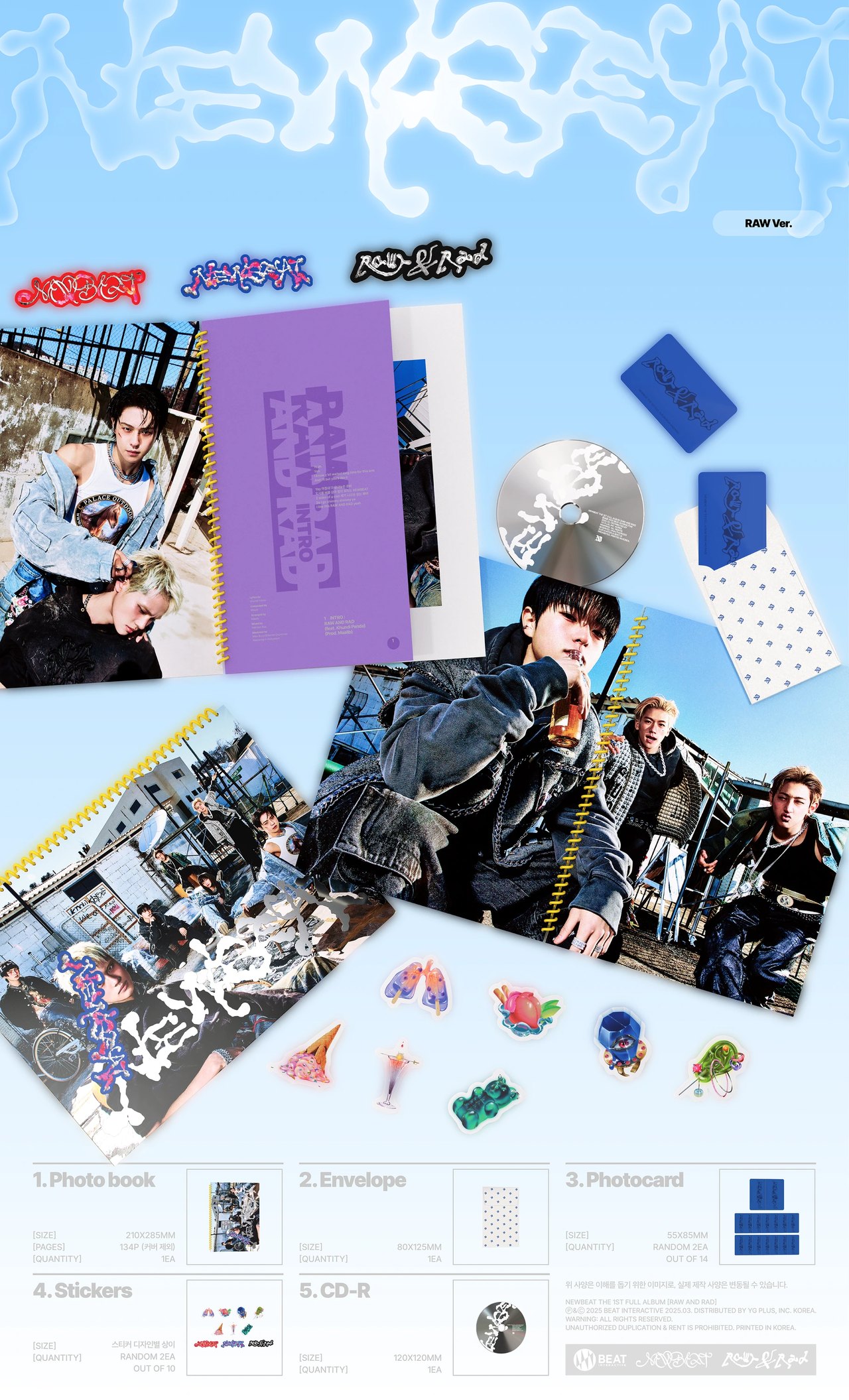 NEWBEAT - 1st Full Album [RAW AND RAD] PHOTOBOOK — 2