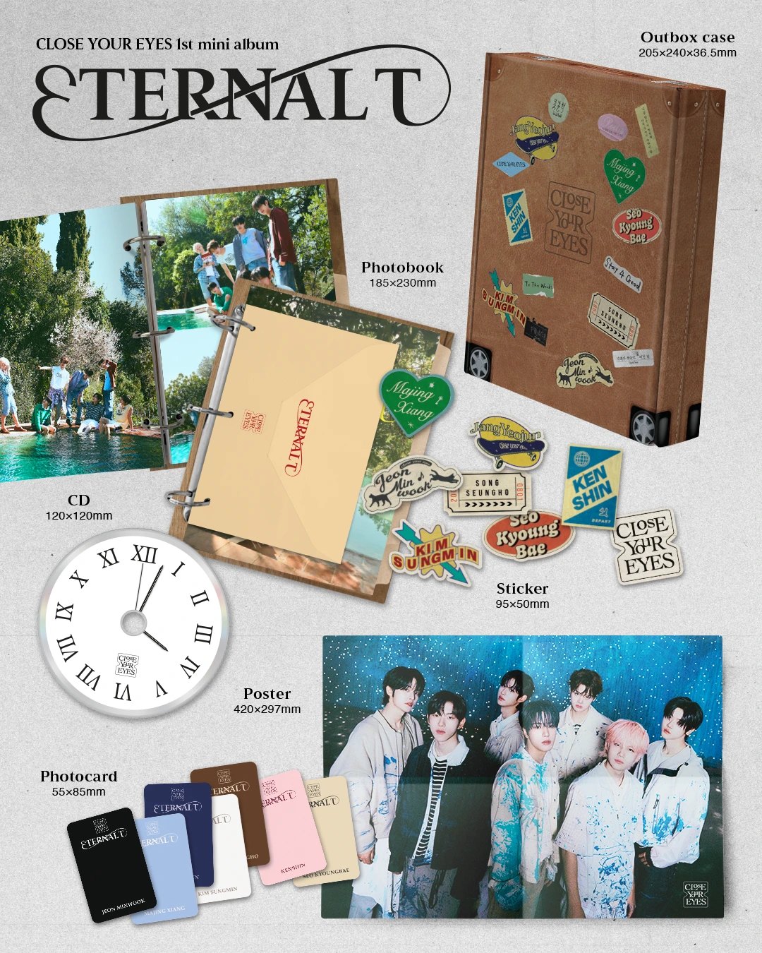 CLOSE YOUR EYES - 1st Mini Album [ETERNALT] PHOTOBOOK Ver. — 2