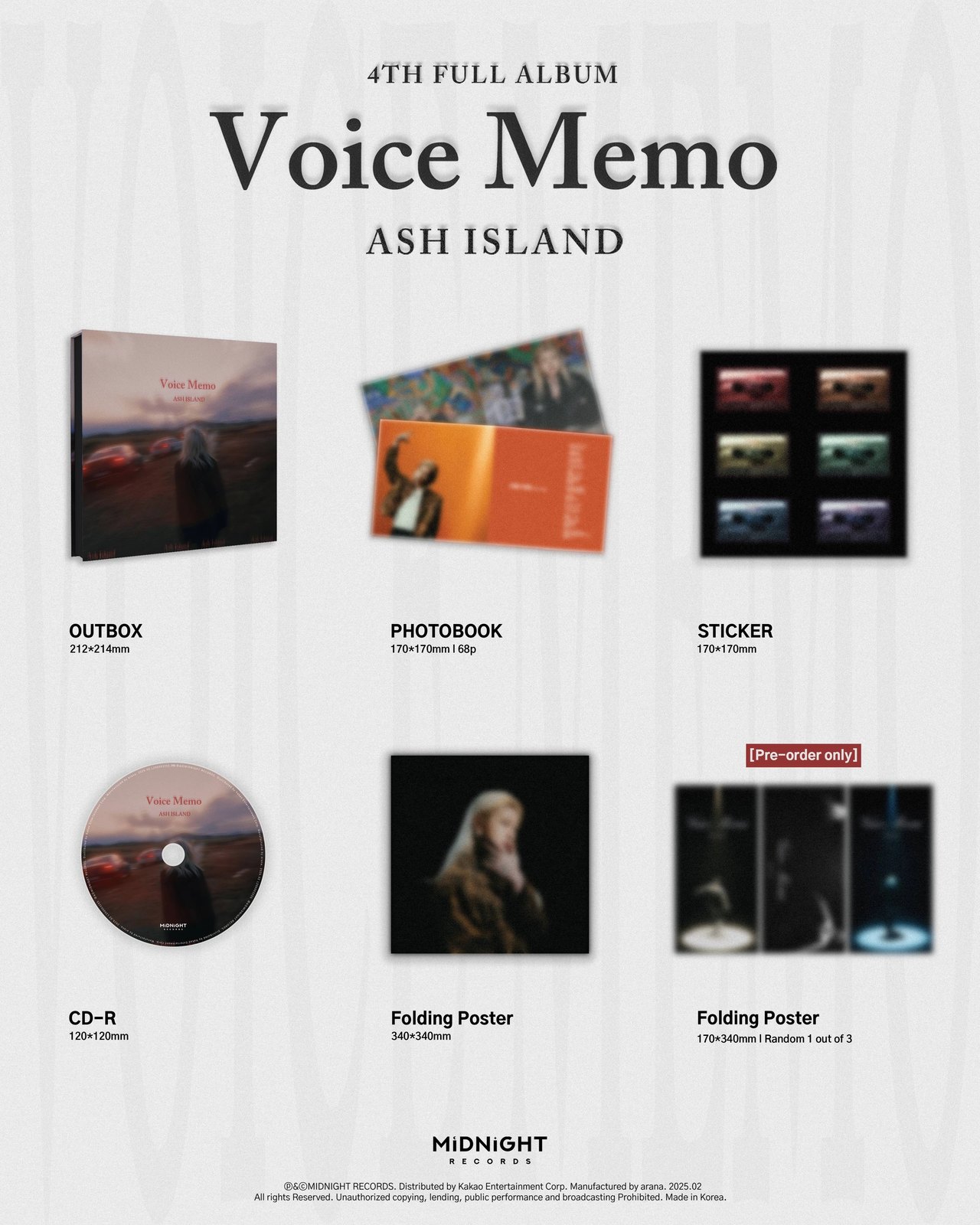 ASH ISLAND - 4th Mini Album [Voice Memo] — 2