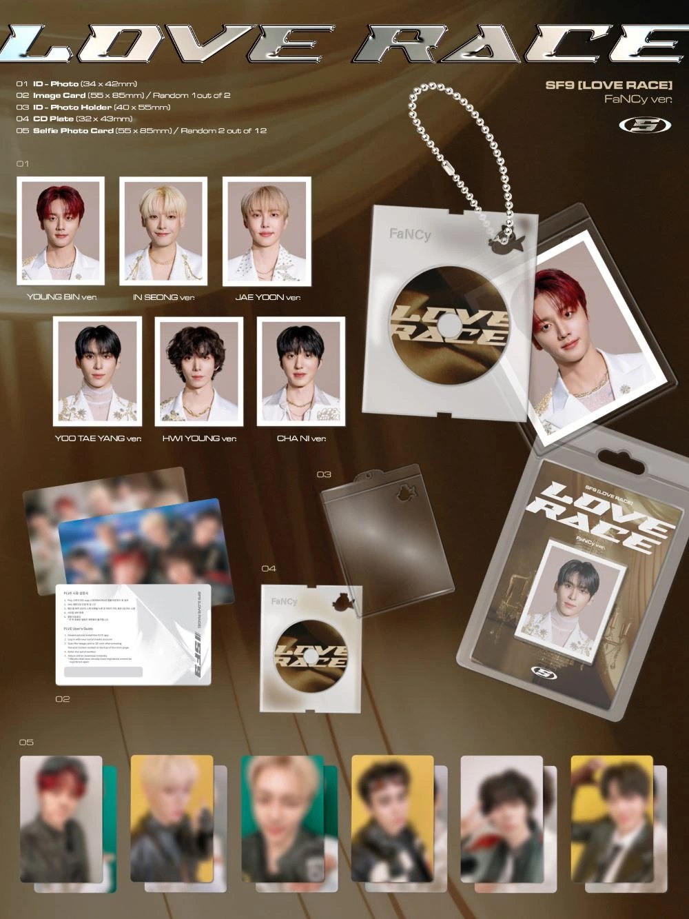 SF9 - 15th Mini Album [LOVE RACE] FaNCy Ver. — 2
