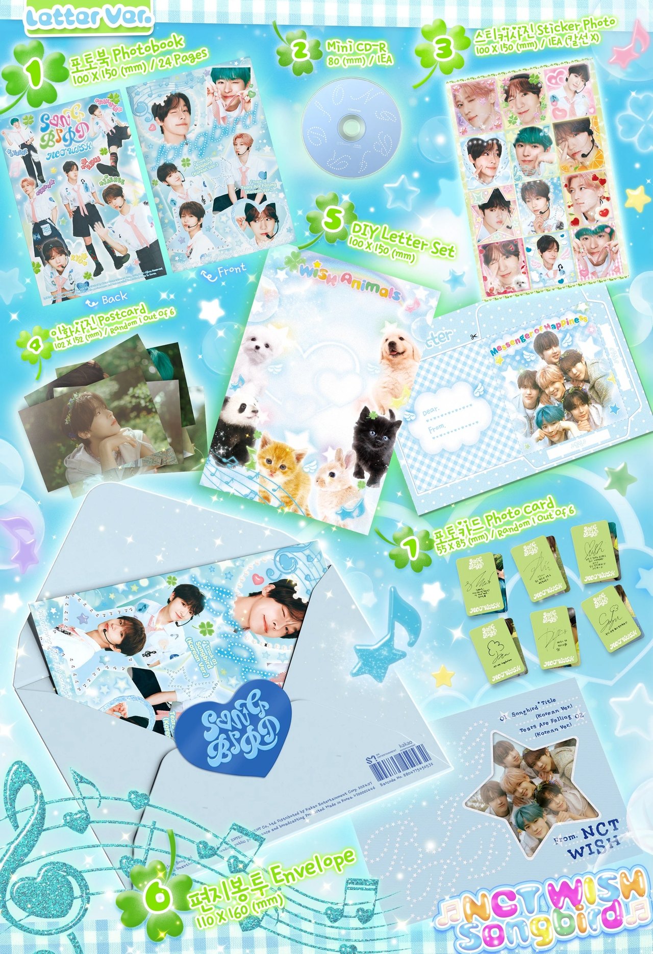 NCT WISH - Single Album [Songbird] Letter Ver. — 2