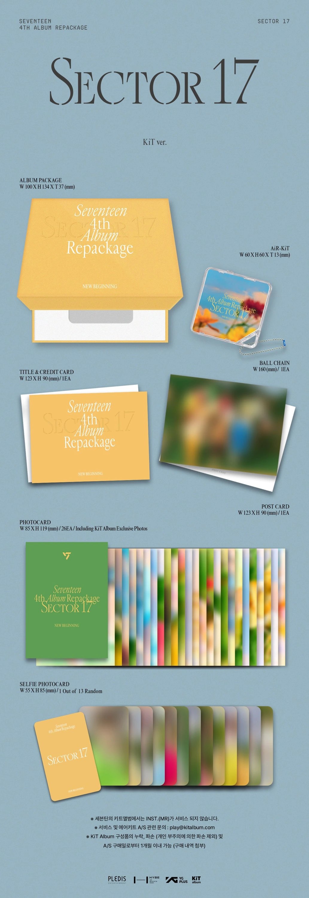 SEVENTEEN - 4th Album Repackage [SECTOR 17] KiT Ver. (Re-Release) — 2