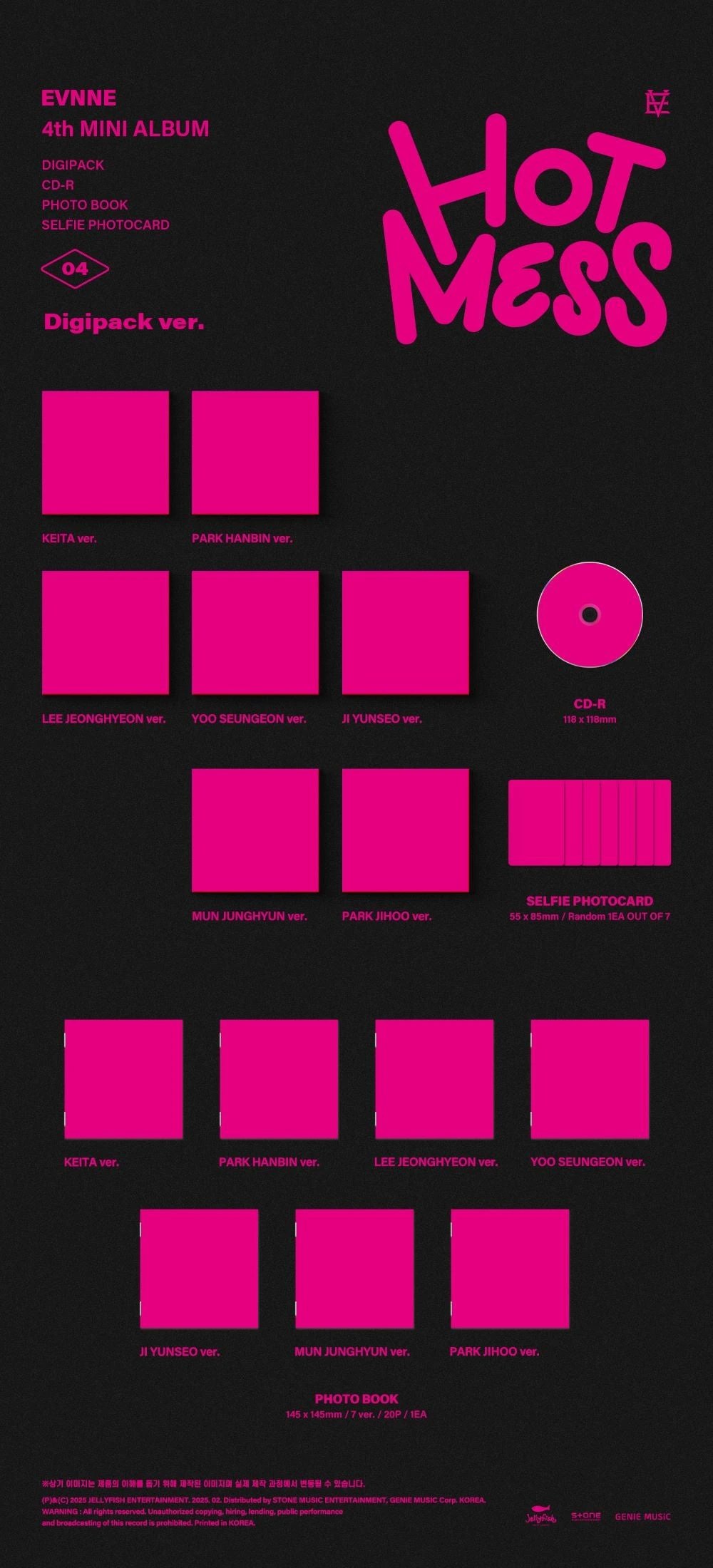 EVNNE - 4th Mini Album [HOT MESS] Digipack Ver. — 2
