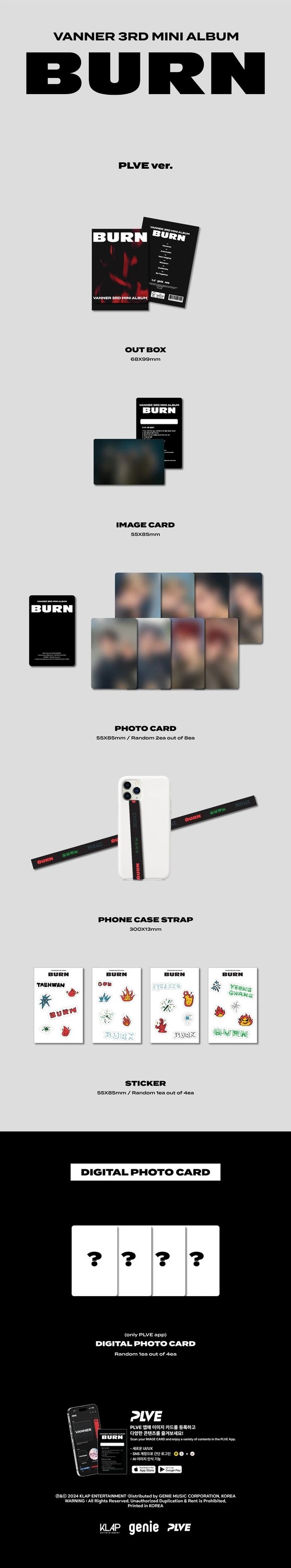 VANNER - 3rd Mini Album [BURN] PLVE Ver. — 2