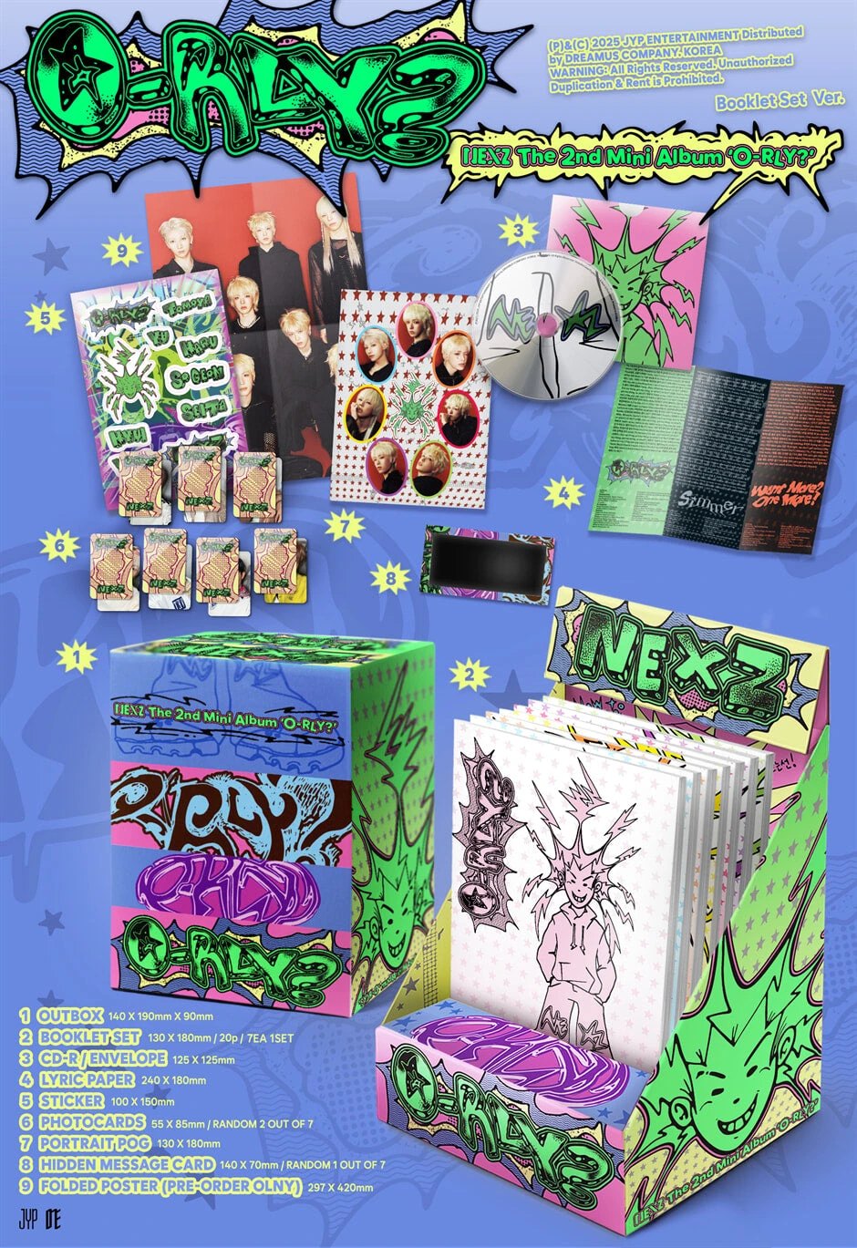 NEXZ - 2nd Mini Album [O-RLY?] Booklet Set Ver. — 2