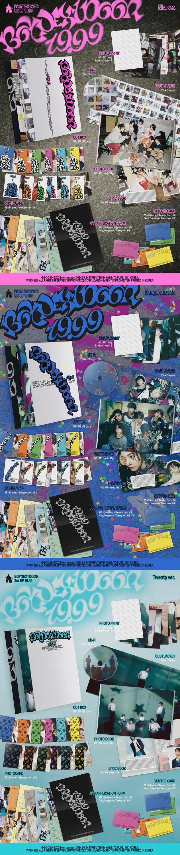 BOYNEXTDOOR - 3rd EP [19.99] Standard Ver. — 2