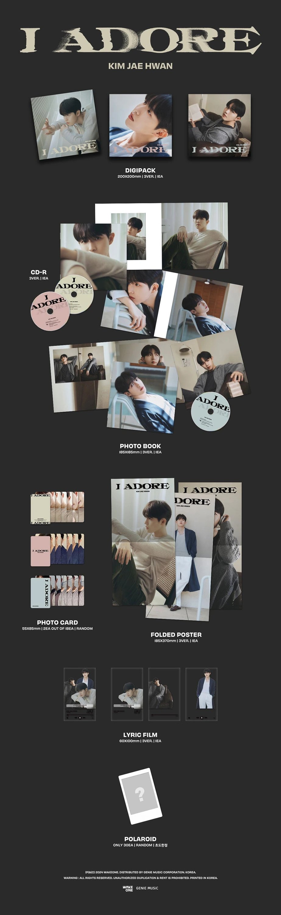Kim Jae Hwan - 7TH MINI ALBUM [I Adore] — 2