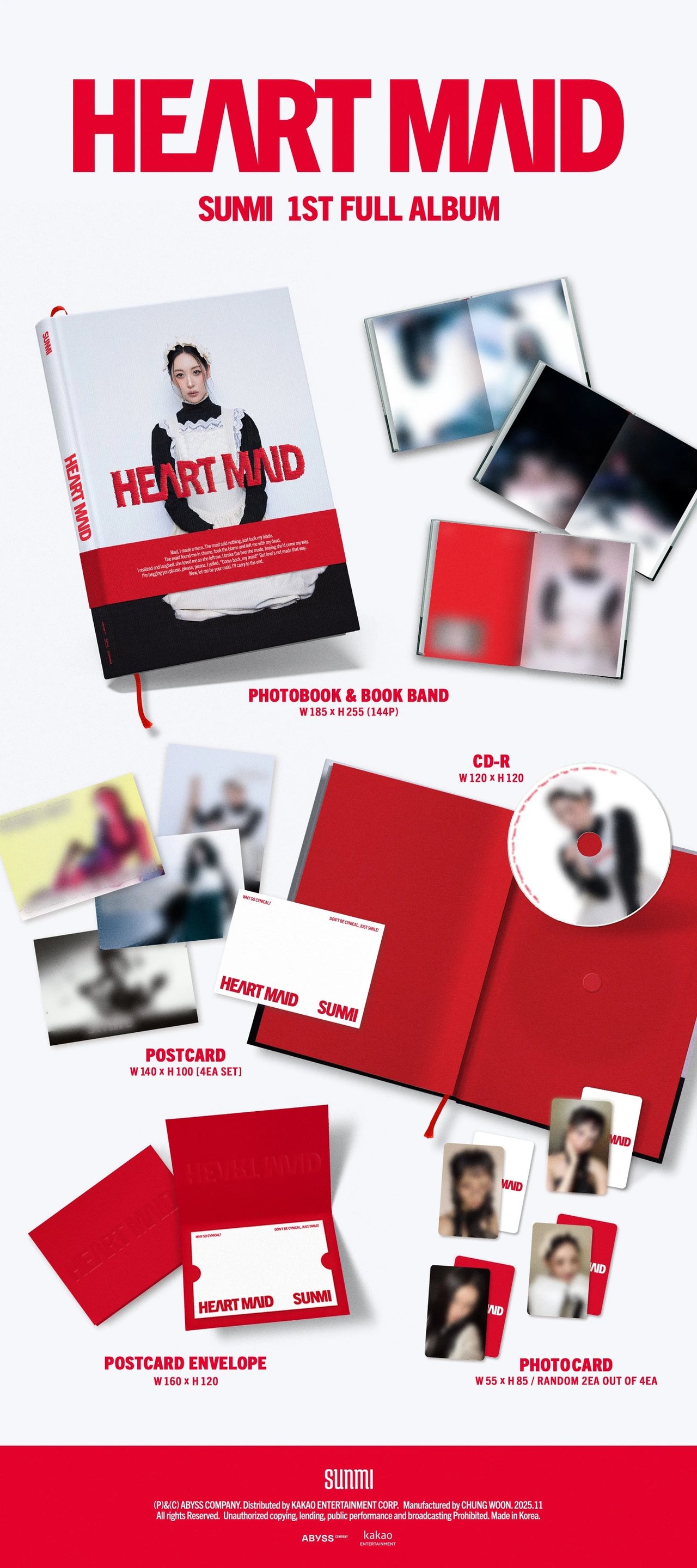 SUNMI - 1st Full Album [HEART MAID] — 2
