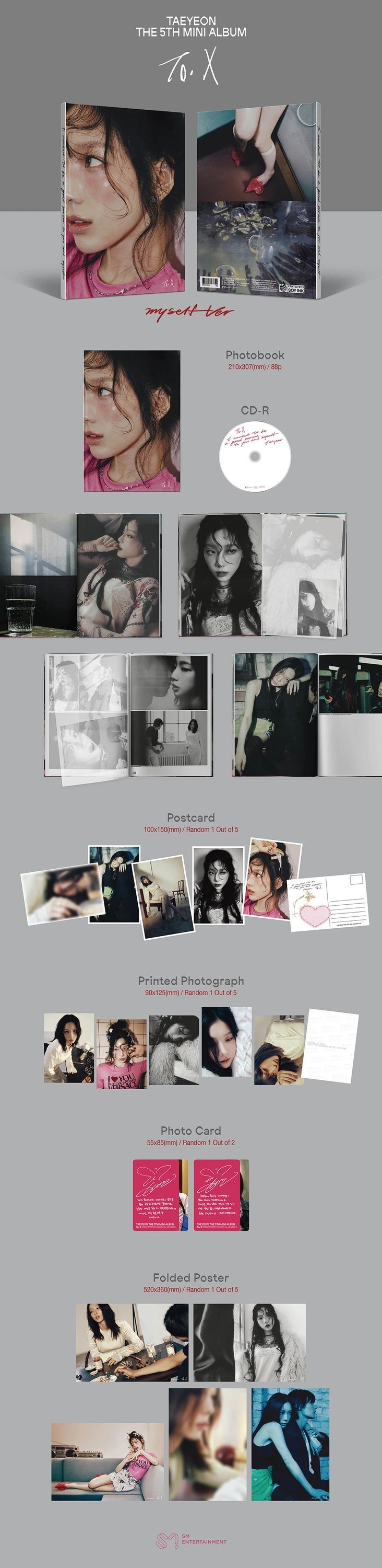TAEYEON - 5TH MINI ALBUM [To. X] MYSELF Ver. — 2