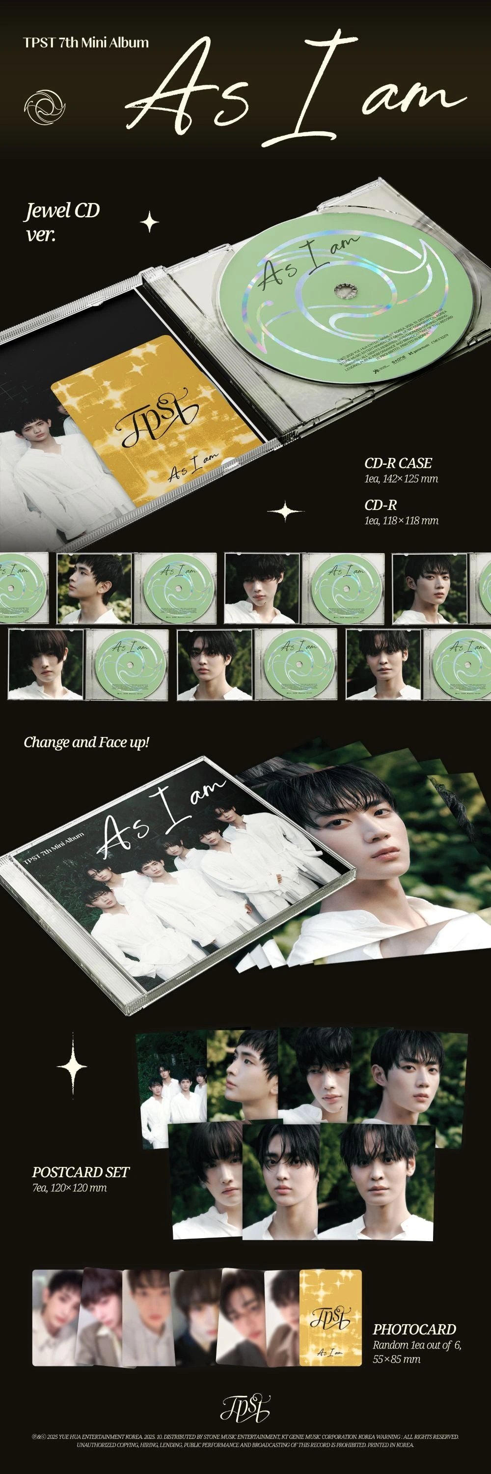 TEMPEST - 7th Mini Album [As I am] Jewel Ver. — 2