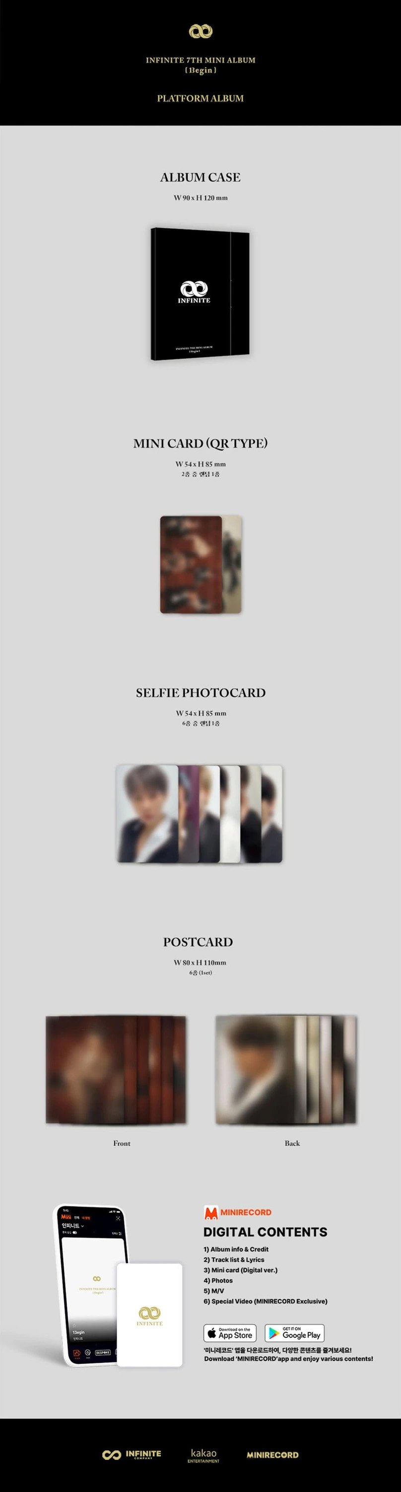 INFINITE - 7TH MINI ALBUM [13egin] PLATFORM Ver. — 2